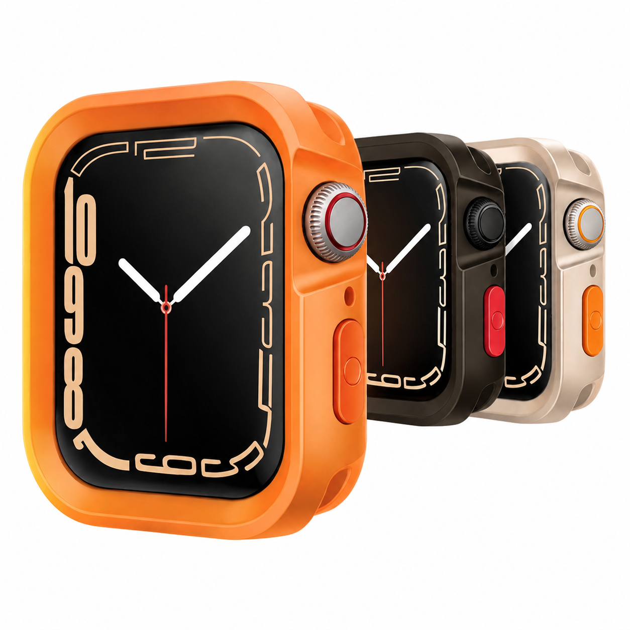 Heavy-Duty Shockproof Bumper Case for Apple Watch – clean white background main image