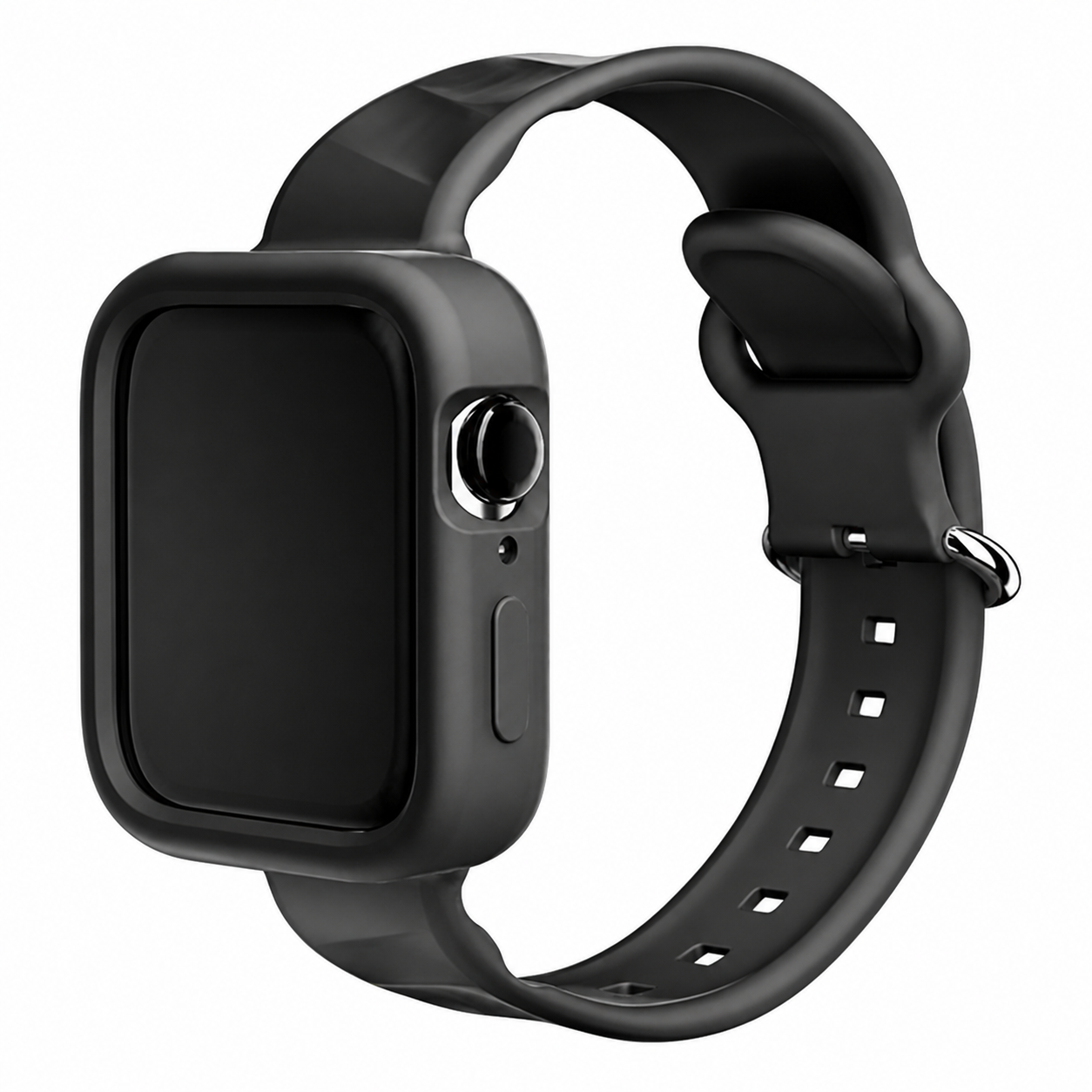 For Apple Watch iWatch Series SE 6 5 4 3 38/42mm Silicone Strap Case Cover Band – clean white background main image