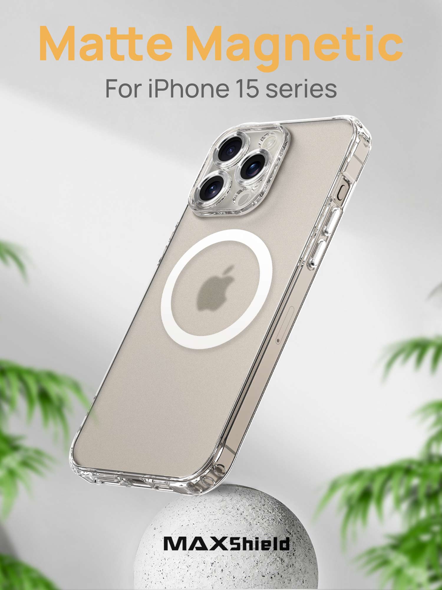 MagSafe Military Grade Protection Crystal Clear iPhone 15 Series Case