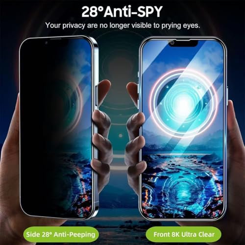 2-Pack Easy-Install Privacy Screen Protector for iPhone 18 Pro Max