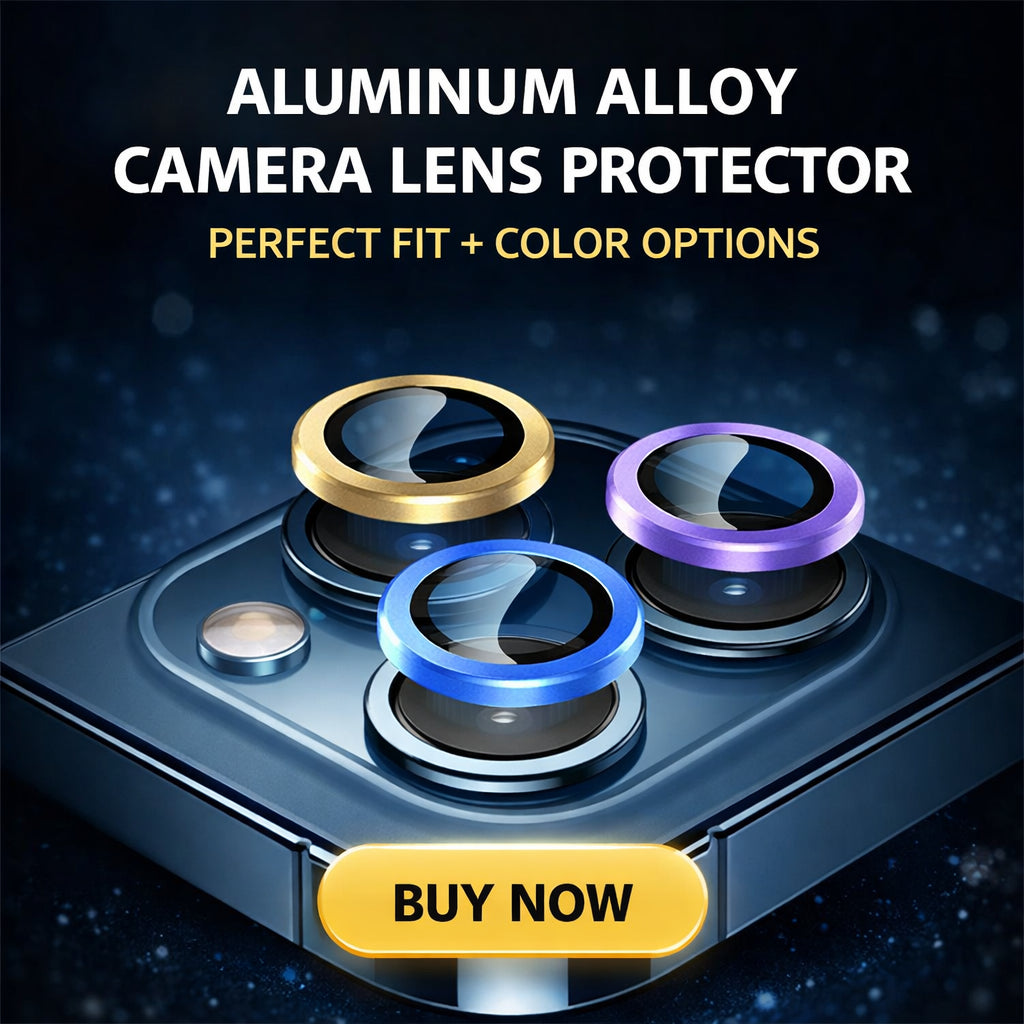 For iPhone 18 Pro Max Camera Lens Protectors, Metal Frame Tempered Glass - Silver - detail image 5