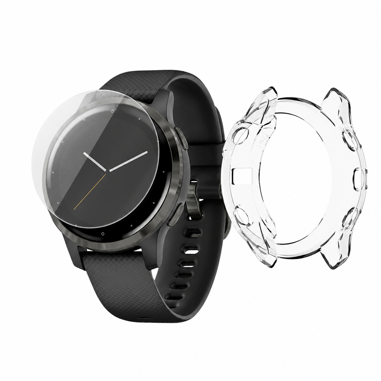 For Garmin Fenix 7 Solar Sapphire Shockproof TPU Case Cover Screen Protector – clean white background main image