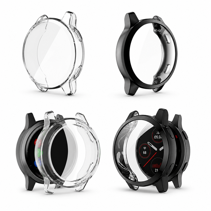 For Garmin Venu 2 2S Vivoactive 4 4S TPU Full Case Cover Screen Protector Cable – clean white background main image