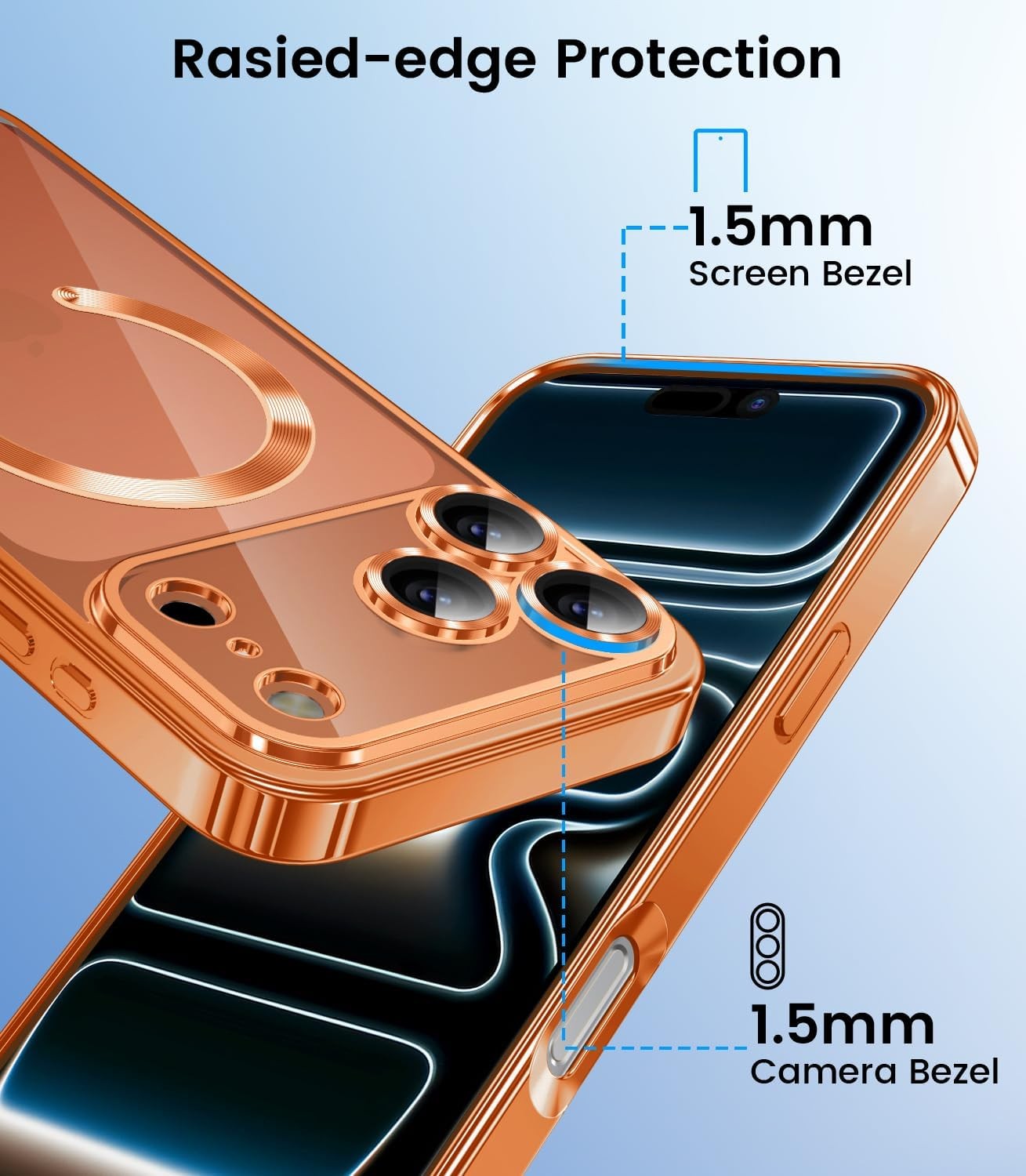 For iPhone 17 / 17 Air / 17 Pro / 17 Pro Max Clear Plating Magnetic Luxury Case - image 5
