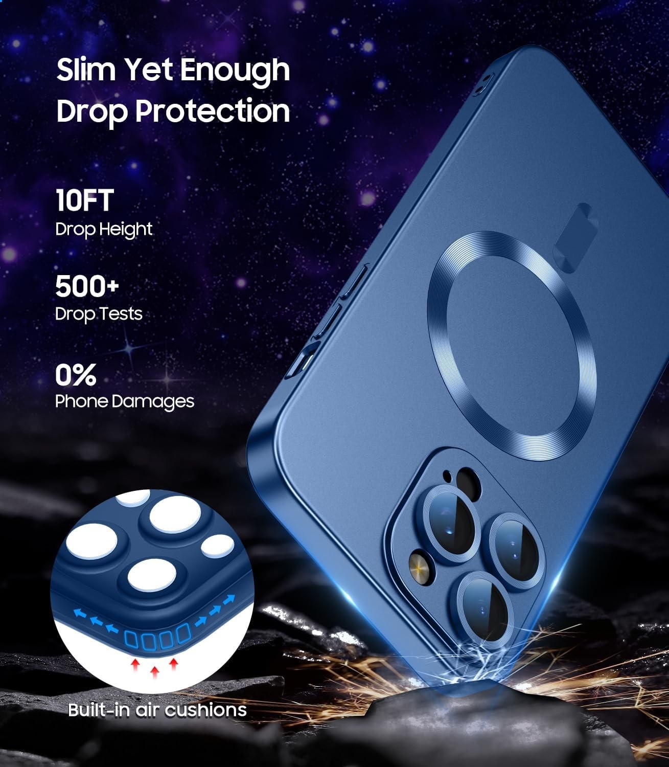 For iPhone 17 / 17 Air / 17 Pro / 17 Pro Max Magnetic Shockproof Camera Protector Case - image 5