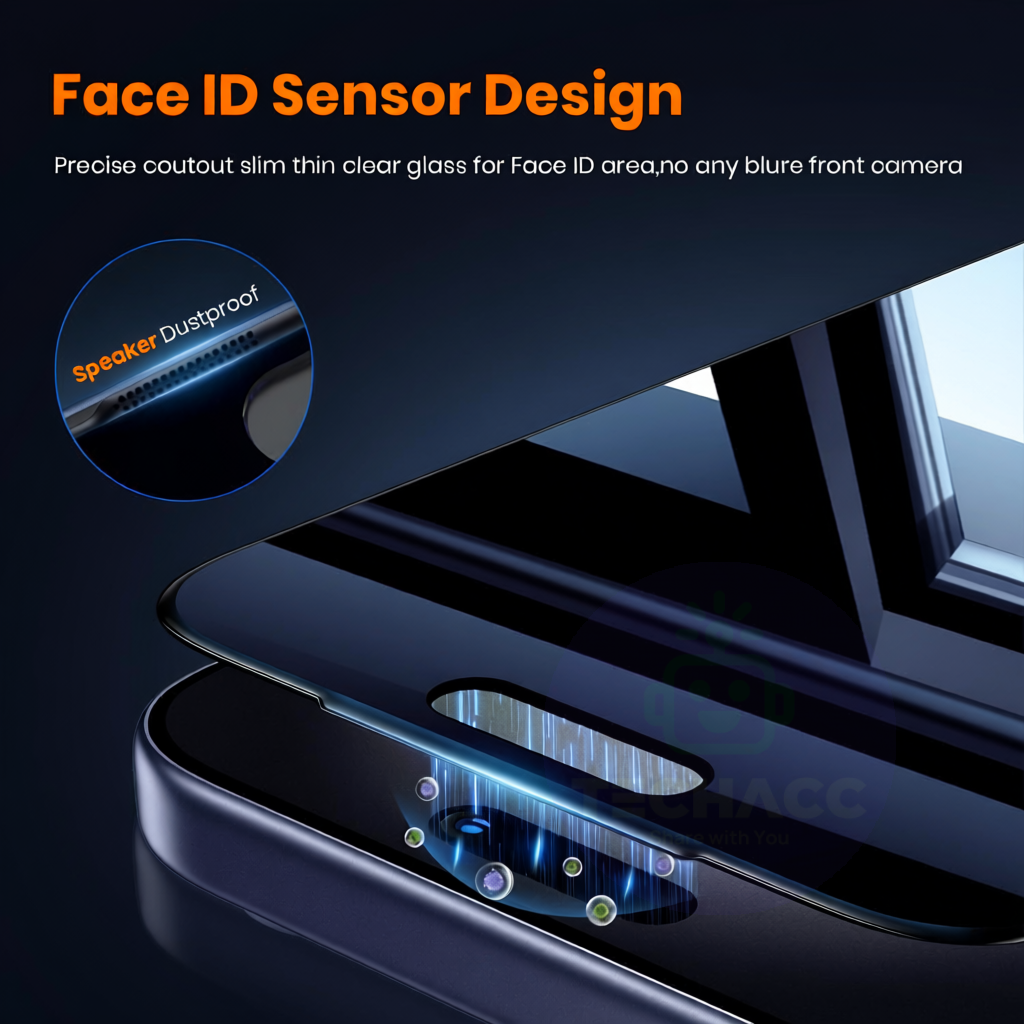 For iPhone 17 Pro Max 360° Privacy Tempered Glass Screen Protector 4Way Anti-Spy - image 5