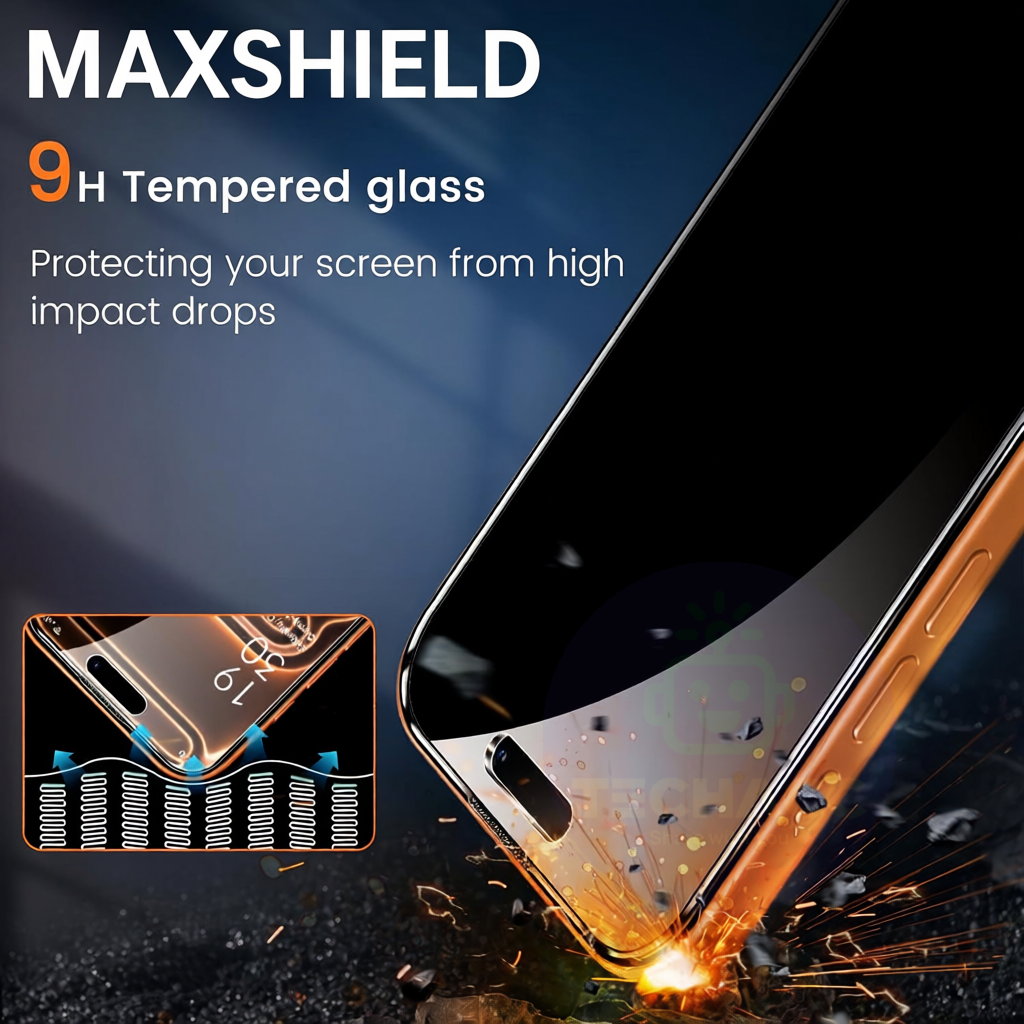 For iPhone 17 Pro Max 360° Privacy Tempered Glass Screen Protector 4Way Anti-Spy - image 7