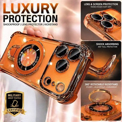 For iPhone 17 Series Case Bumper Shockproof Kickstand Camera Cover - image 2