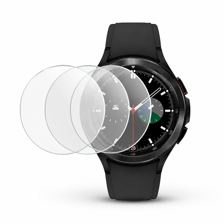 MaxShield Screen Protector for Galaxy Watch 4 Classic 40 42 44 46 Tempered Glass – clean white background main image