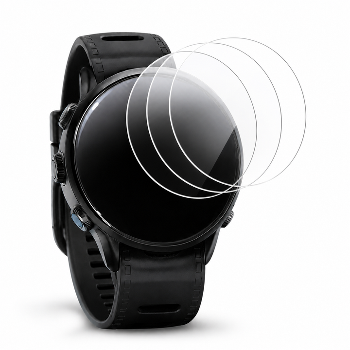 3 Pack Tempered Glass Screen Protector for Garmin Forerunner – clean white background main image