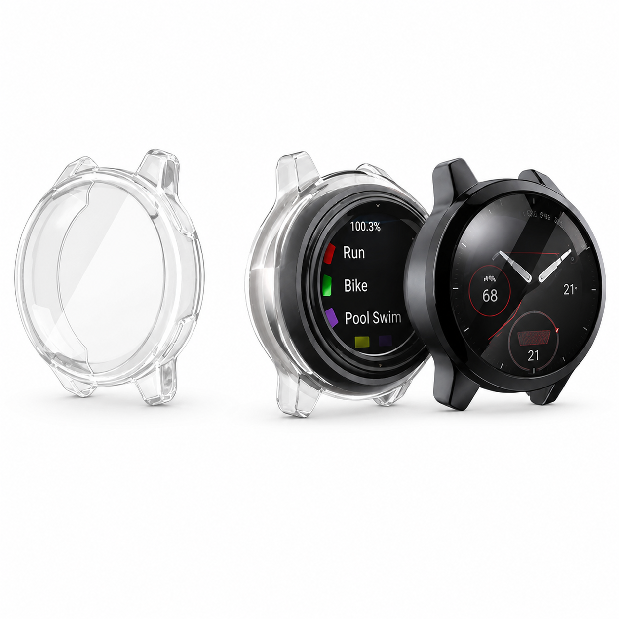 TPU Case Screen Protector for Garmin Venu and Vivoactive – clean white background main image