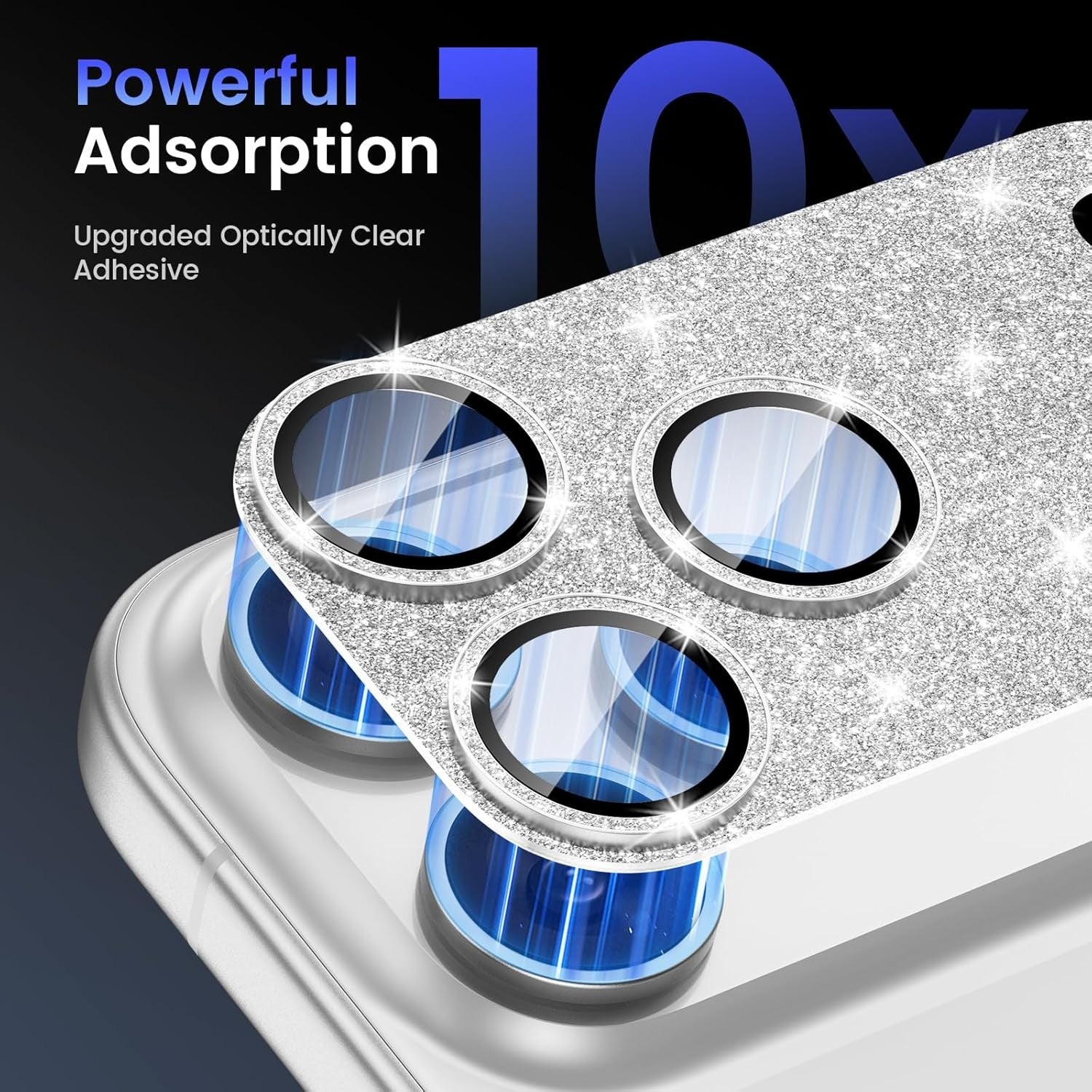 Glitter Diamond Camera Lens Protector for iPhone 16 Series - image 5
