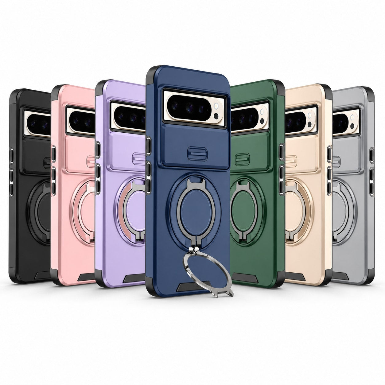 Magnetic Ring Kickstand Case for Google Pixel 8 Series - main image