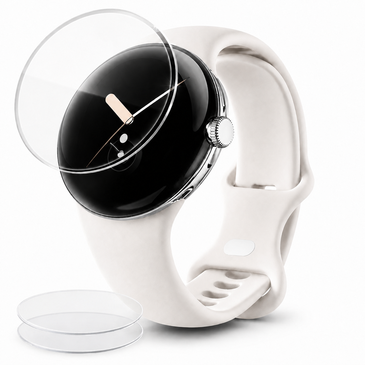 Hydrogel Screen Protector for Google Pixel Watch – clean white background main image