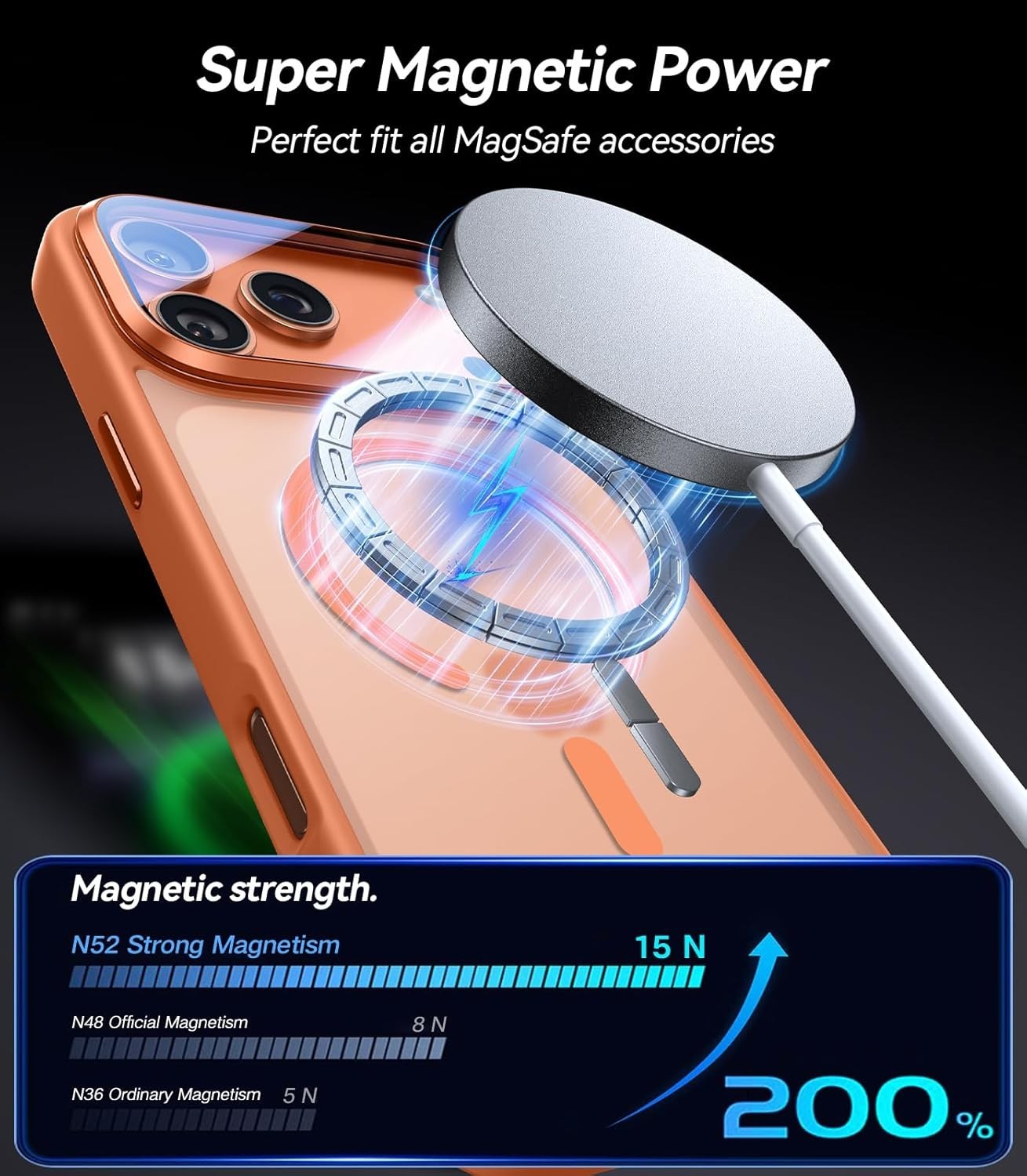 MagSafe Shockproof Kickstand Case with Camera Protection for iPhone 16 Series - image 6