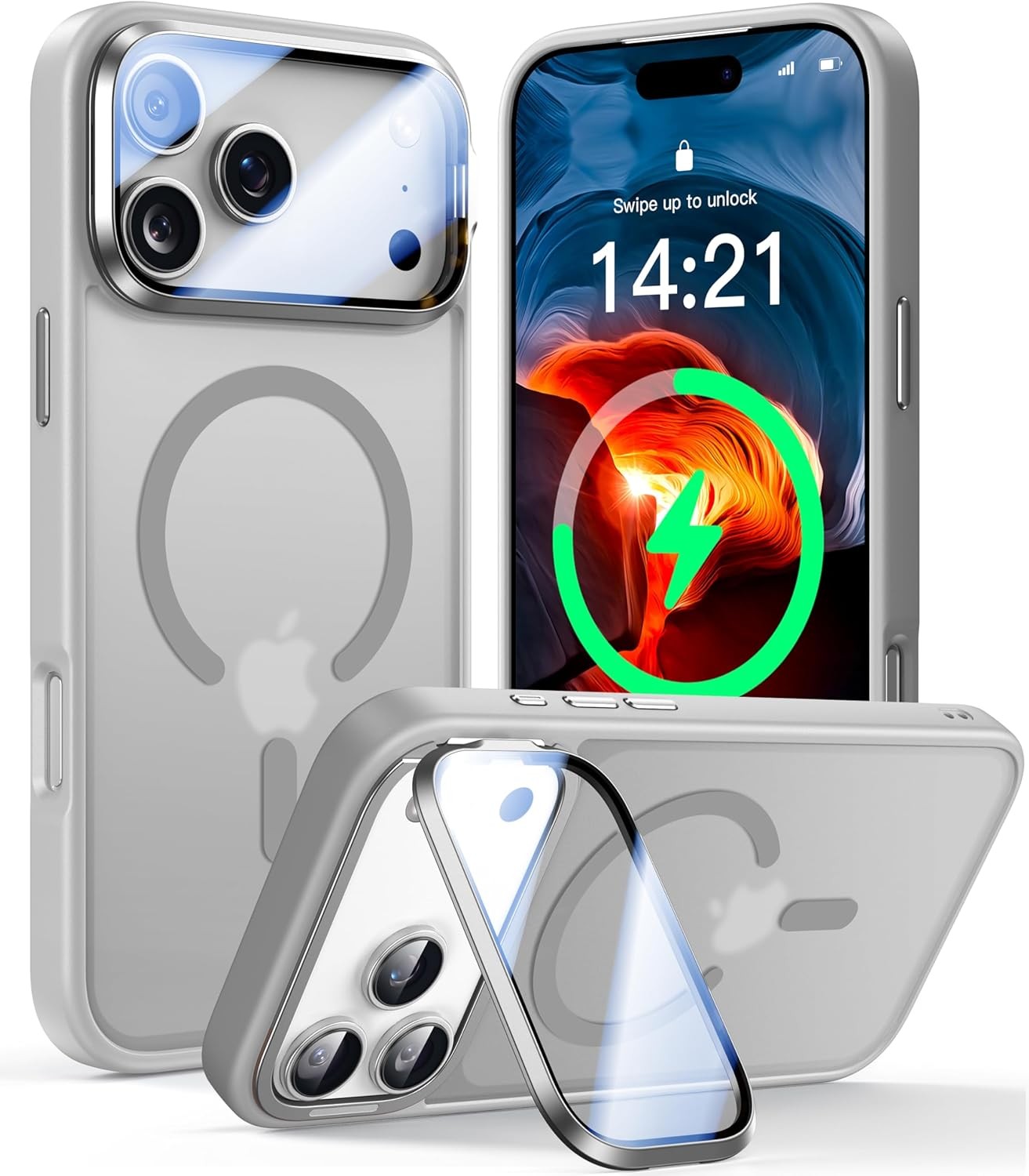 MagSafe Shockproof Kickstand Case with Camera Protection for iPhone 16 Series - image 8