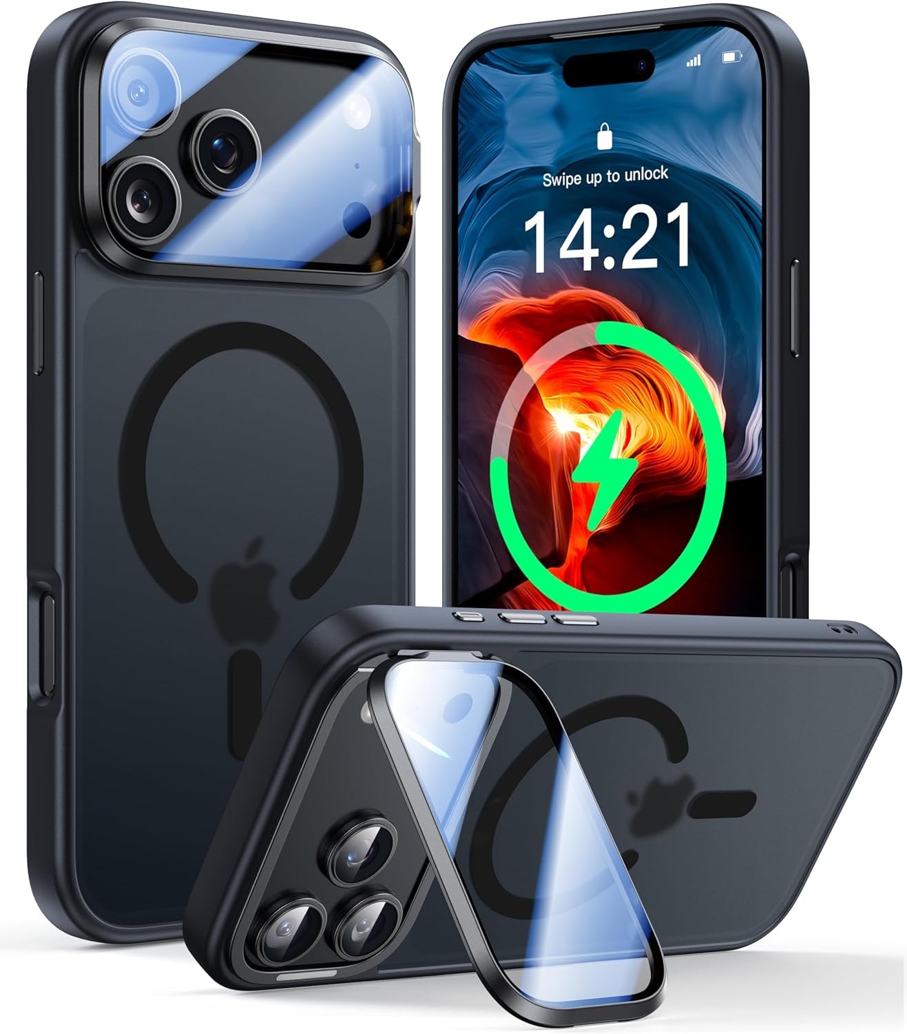 MagSafe Shockproof Kickstand Case with Camera Protection for iPhone 16 Series - image 9