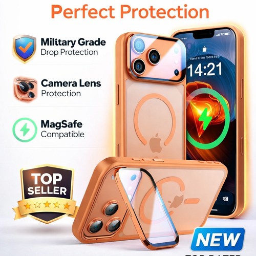 MagSafe Shockproof Kickstand Case with Camera Protection for iPhone 17 Series - image 2