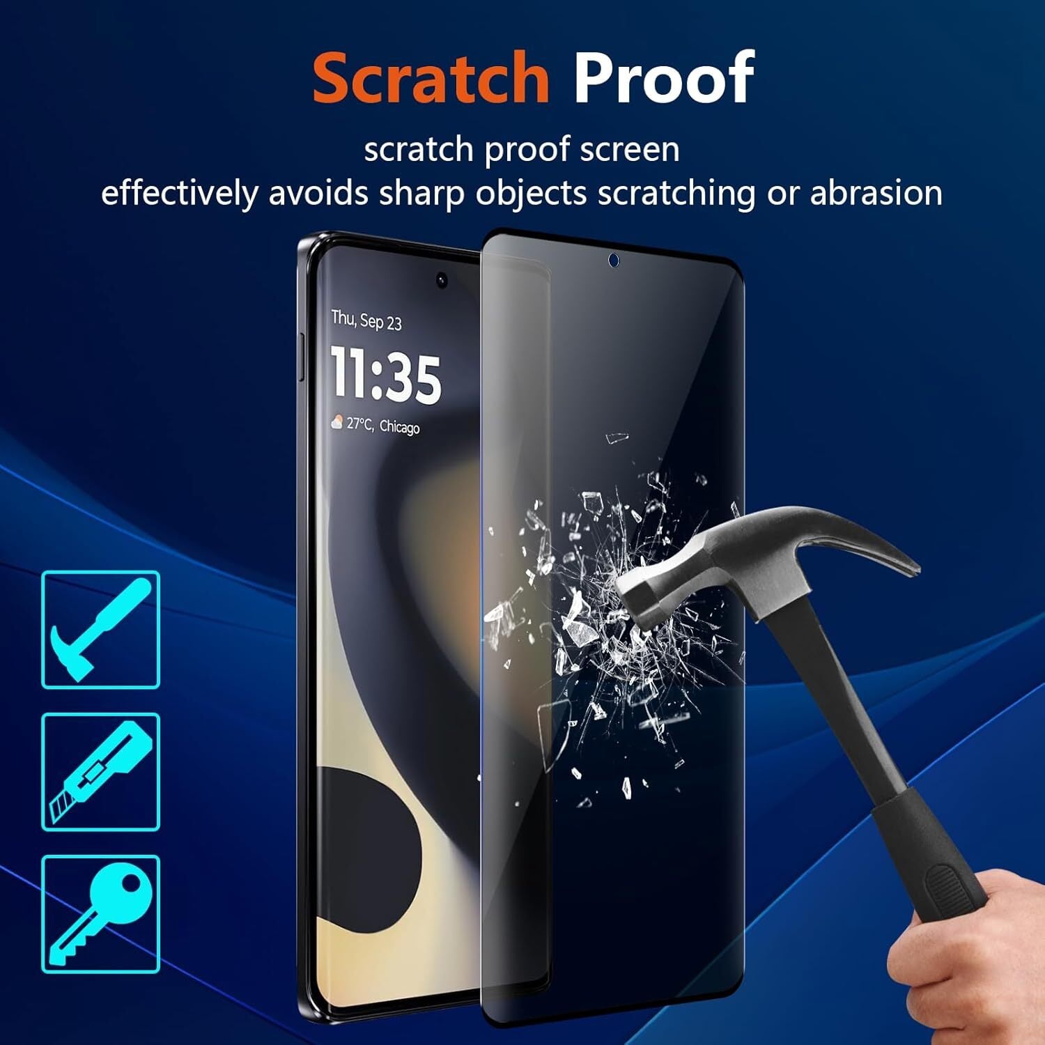 Moto G Series Privacy Tempered Glass Screen Protector - image 4