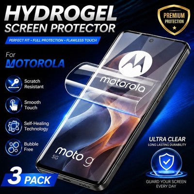 3X For Motorola Edge 60 70 Neo Pro Fusion Hydrogel Gel Film Screen Protector - image 2