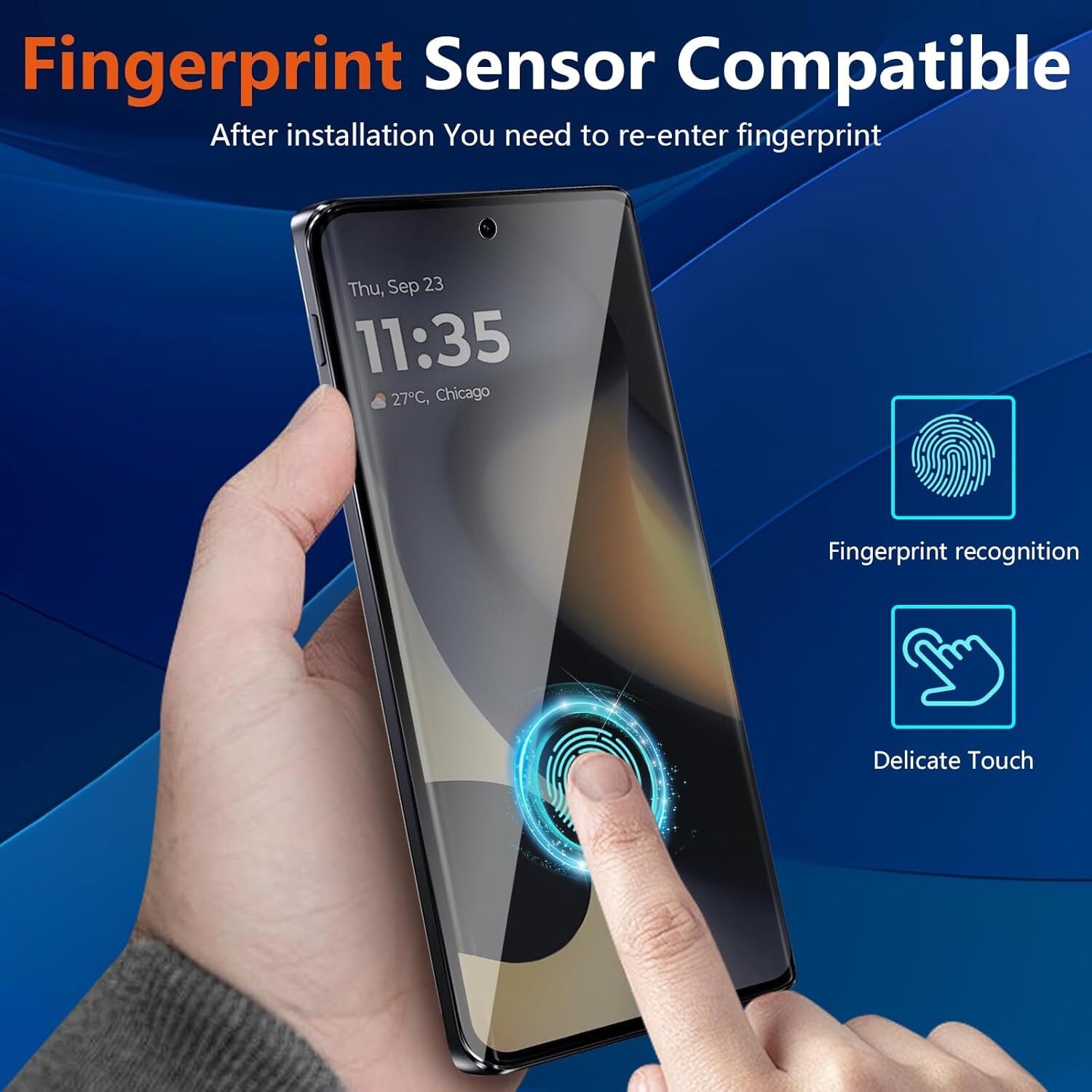Motorola Edge Series Privacy Tempered Glass Screen Protector - image 6
