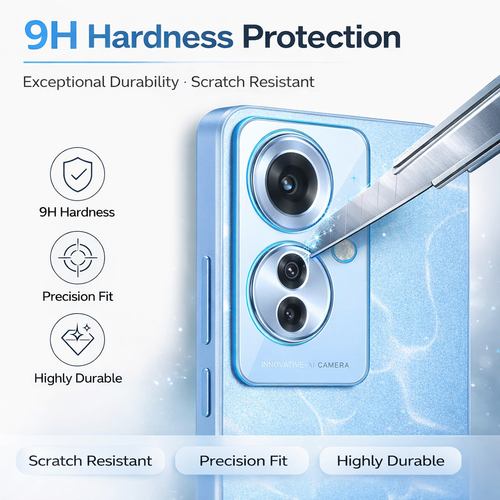 1/2x For OPPO Reno 15 13 12 F A6 A5X A5 A80 Find X9 Glass Lens Camera Protector - image 3