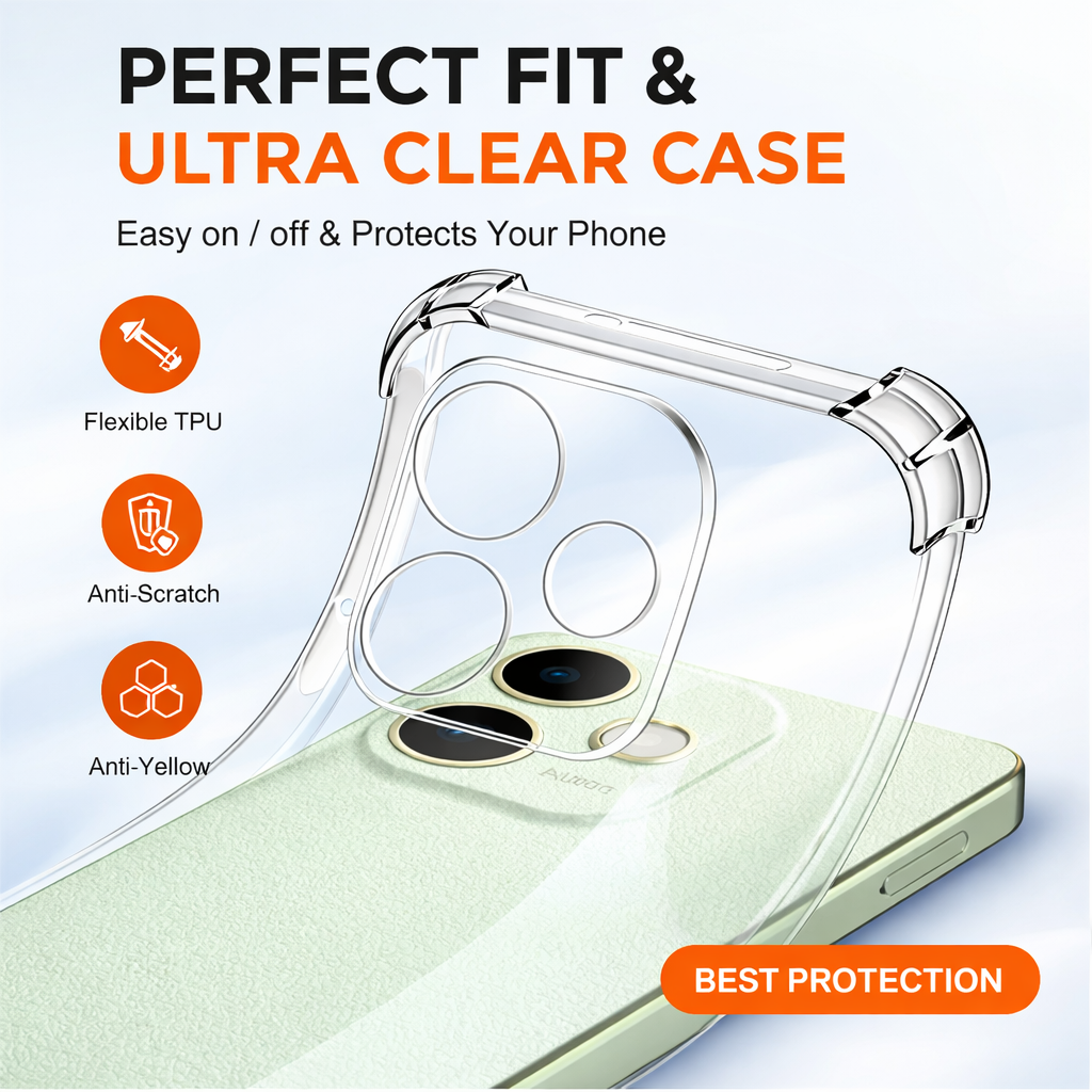 For OPPO A6 A6X A5 Pro A5X Reno 15 13 F 11 A80 60 5G Case Clear Shockproof Cover - image 5