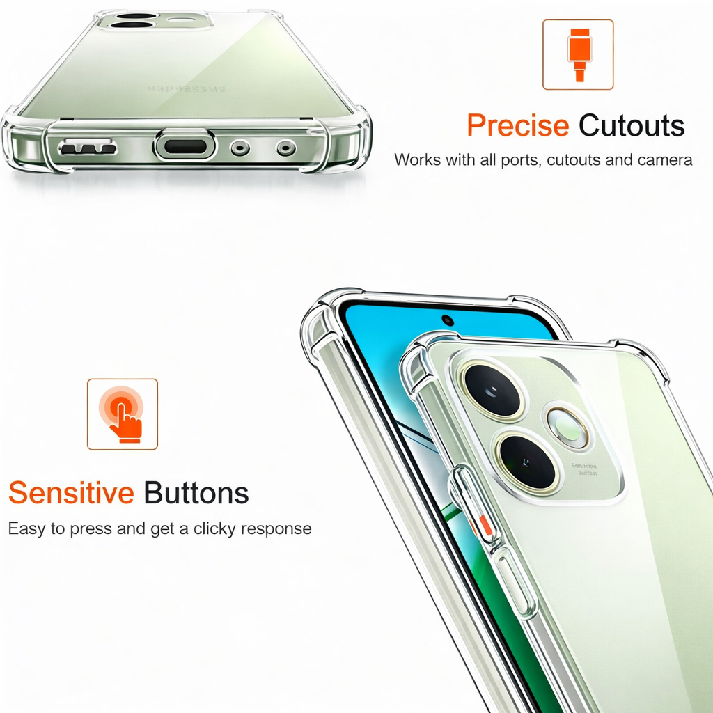 For OPPO A6 A6X A5 Pro A5X Reno 15 13 F 11 A80 60 5G Case Clear Shockproof Cover - image 6