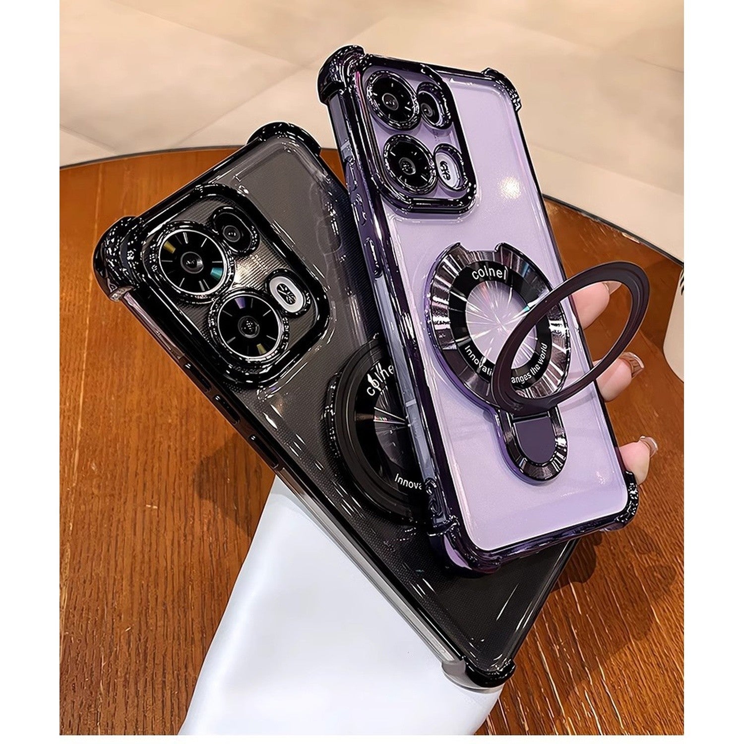 OPPO Reno Series MagSafe Shockproof Bumper Kickstand Case - image 6