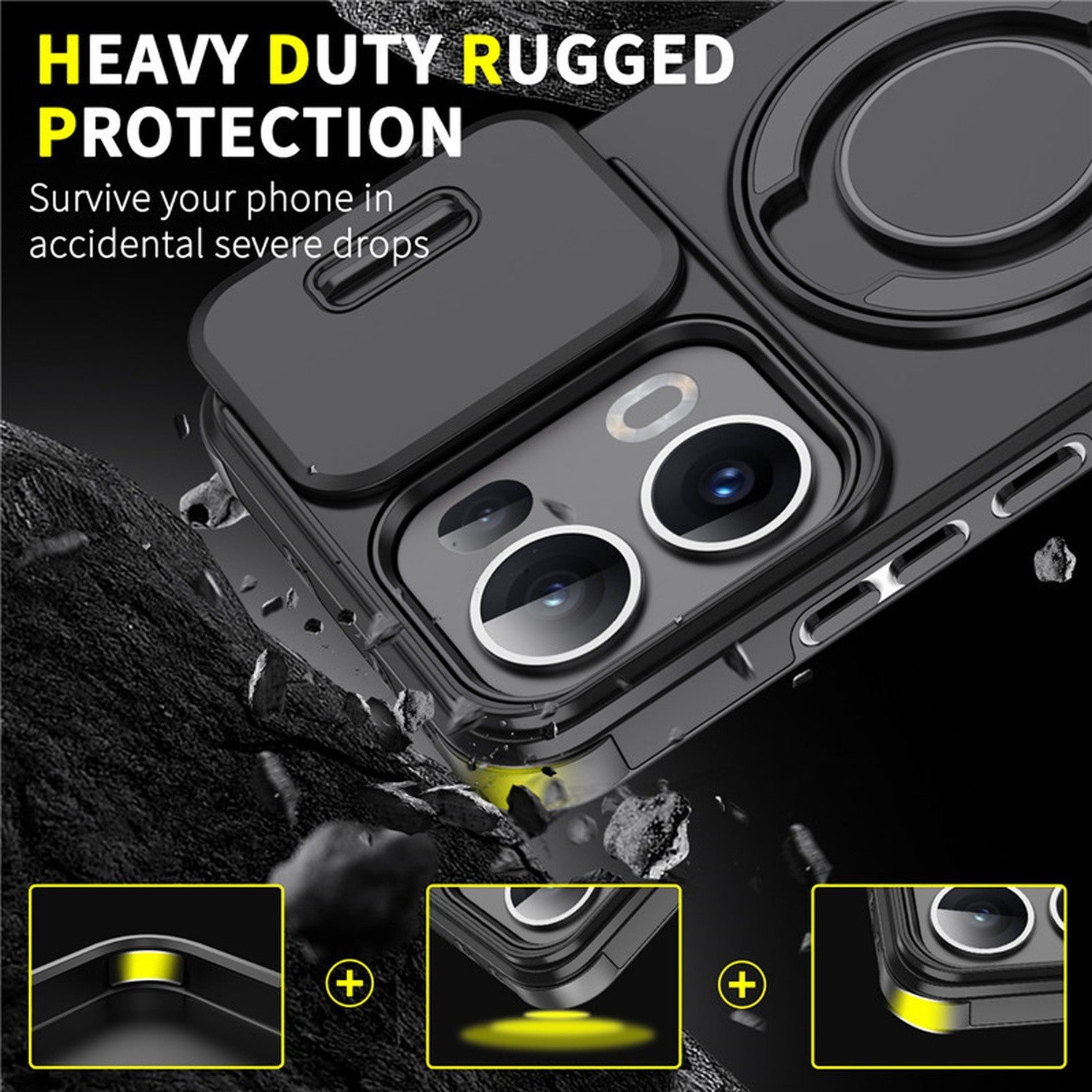 OPPO Reno Series Shockproof Kickstand Case - image 5