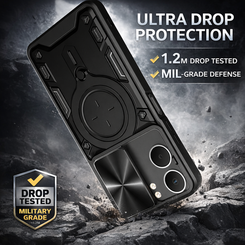 OPPO Reno Series Shockproof Magnetic Kickstand Case - image 3