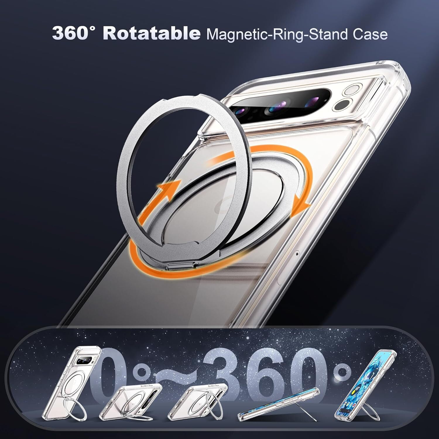 For Google Pixel 10 Pro XL Case Shockproof Magsafe Kickstand Holder Cover