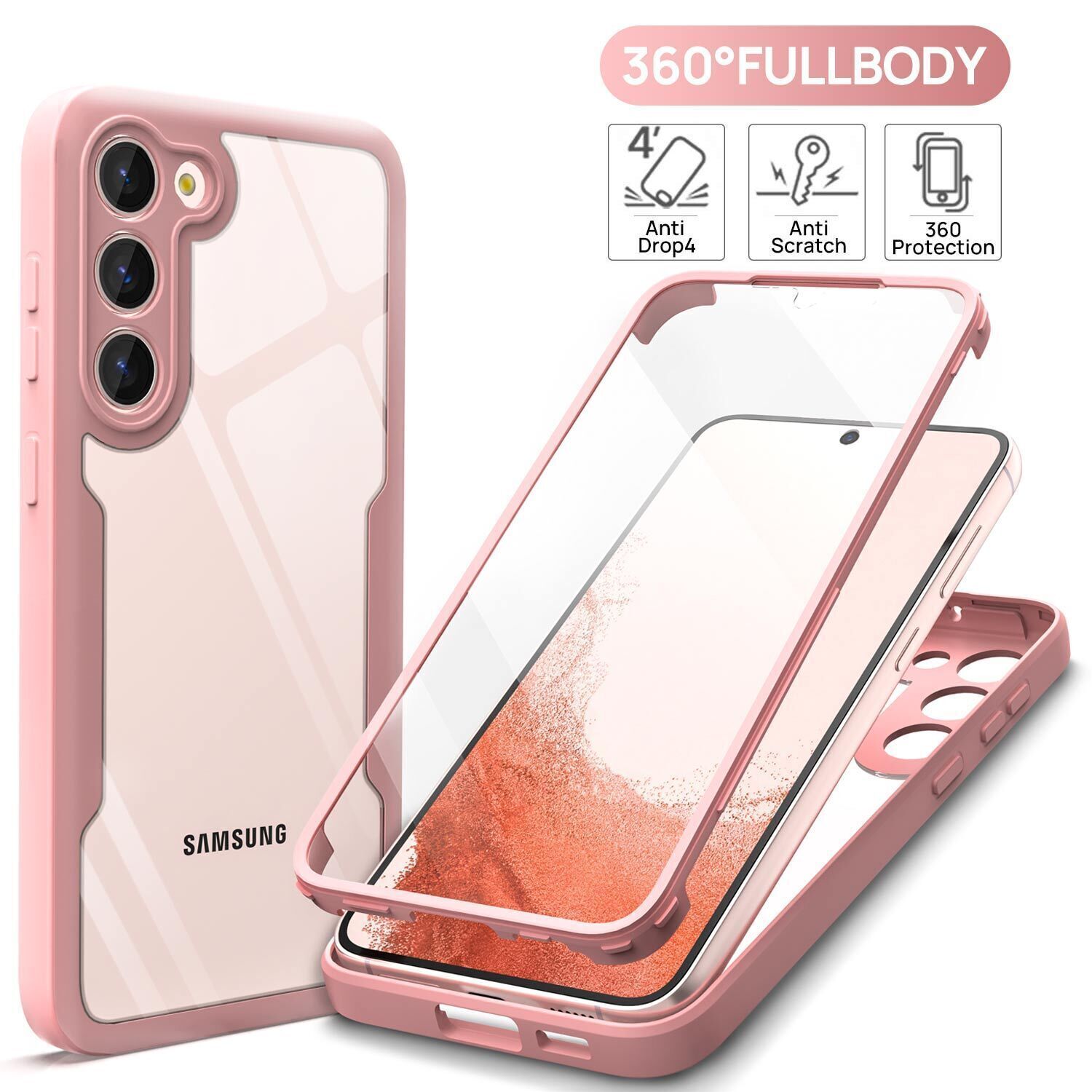For Samsung Galaxy A35 A55 A34 A53 A15 5G Shockproof Rugged 360 Full Body Case