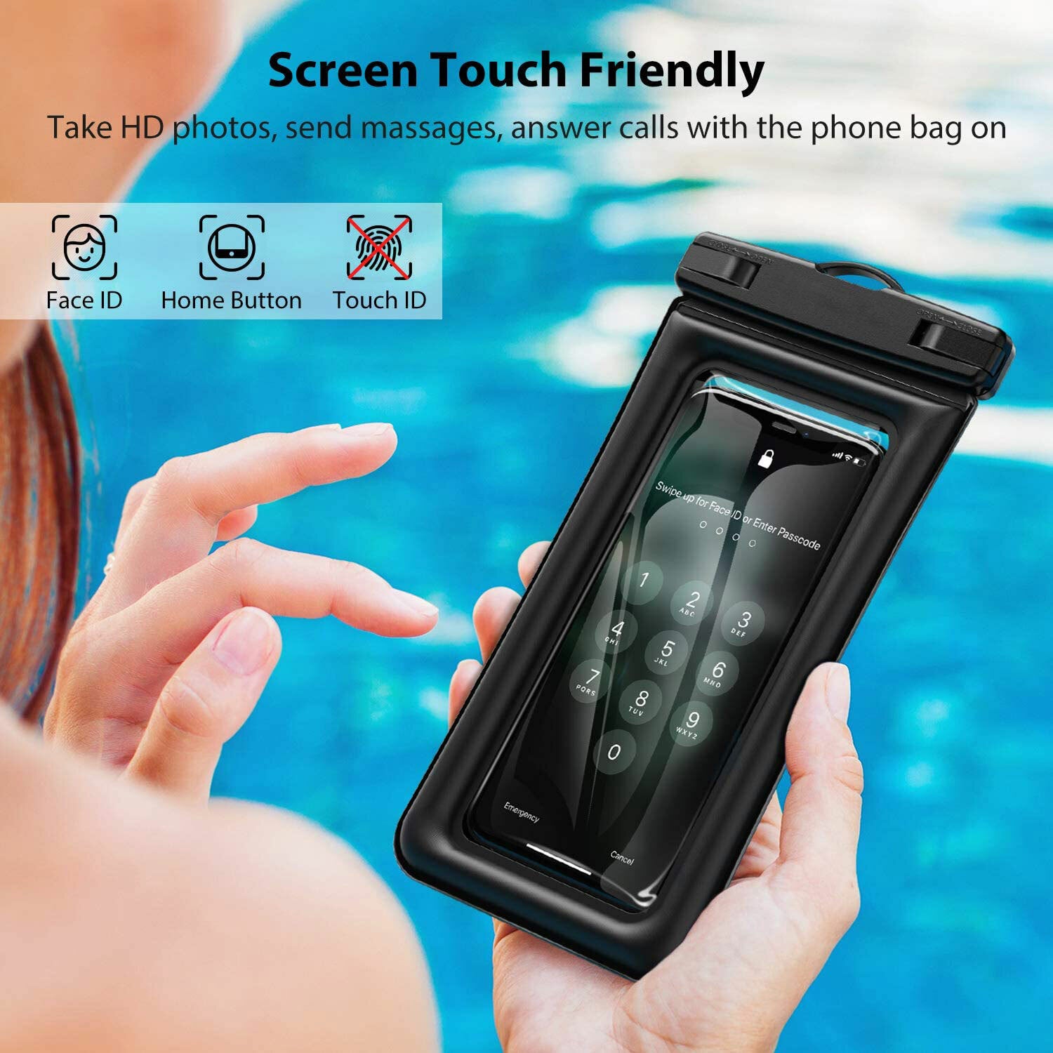 Waterproof Phone Pouch Dry Bag Portable Lanyard For iPhone 17