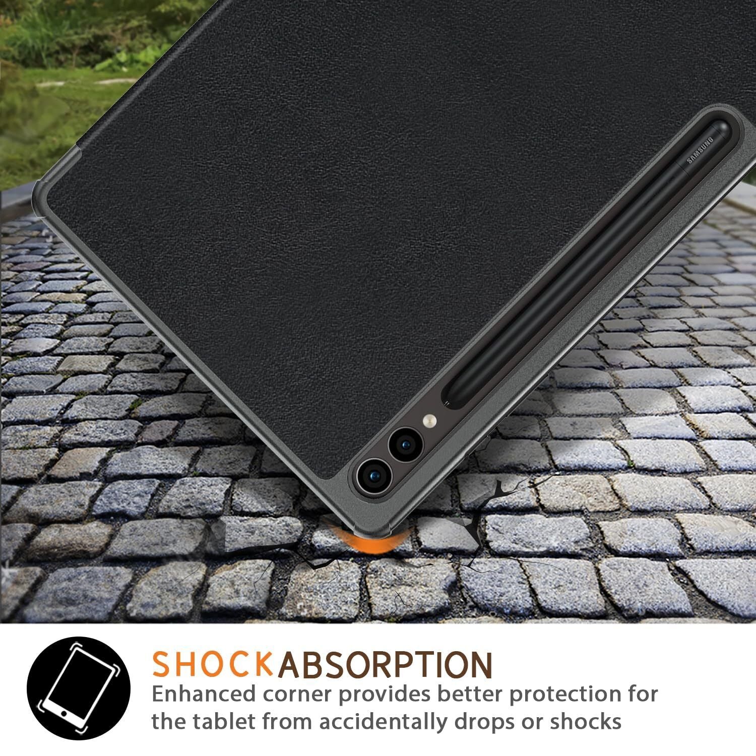 For Galaxy Tab A9 A9Plus Smart Leather Stand Case Cover