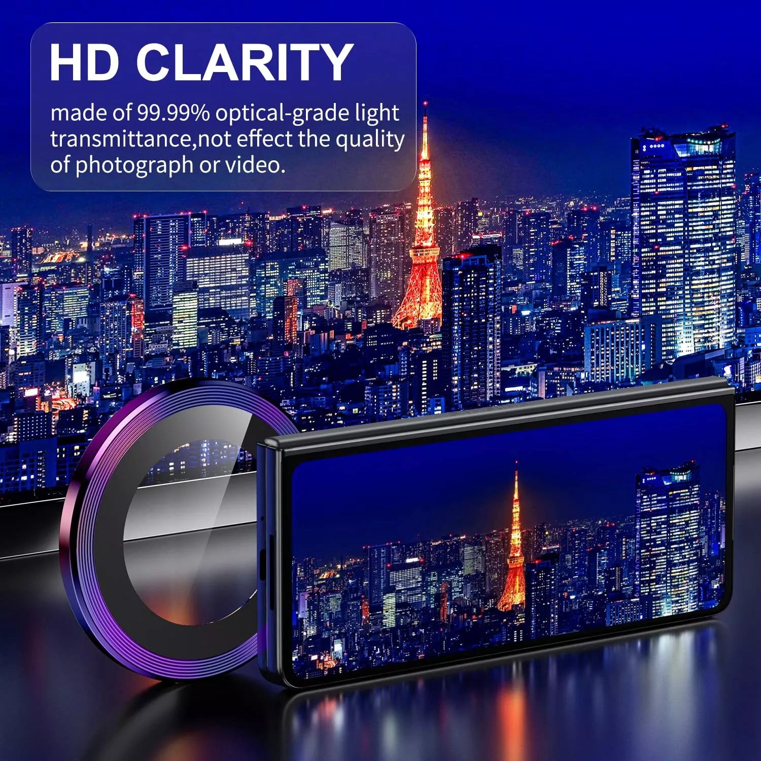 For Samsung Galaxy Z Fold/Flip 6 Camera Lens Tempered Glass Full Protector