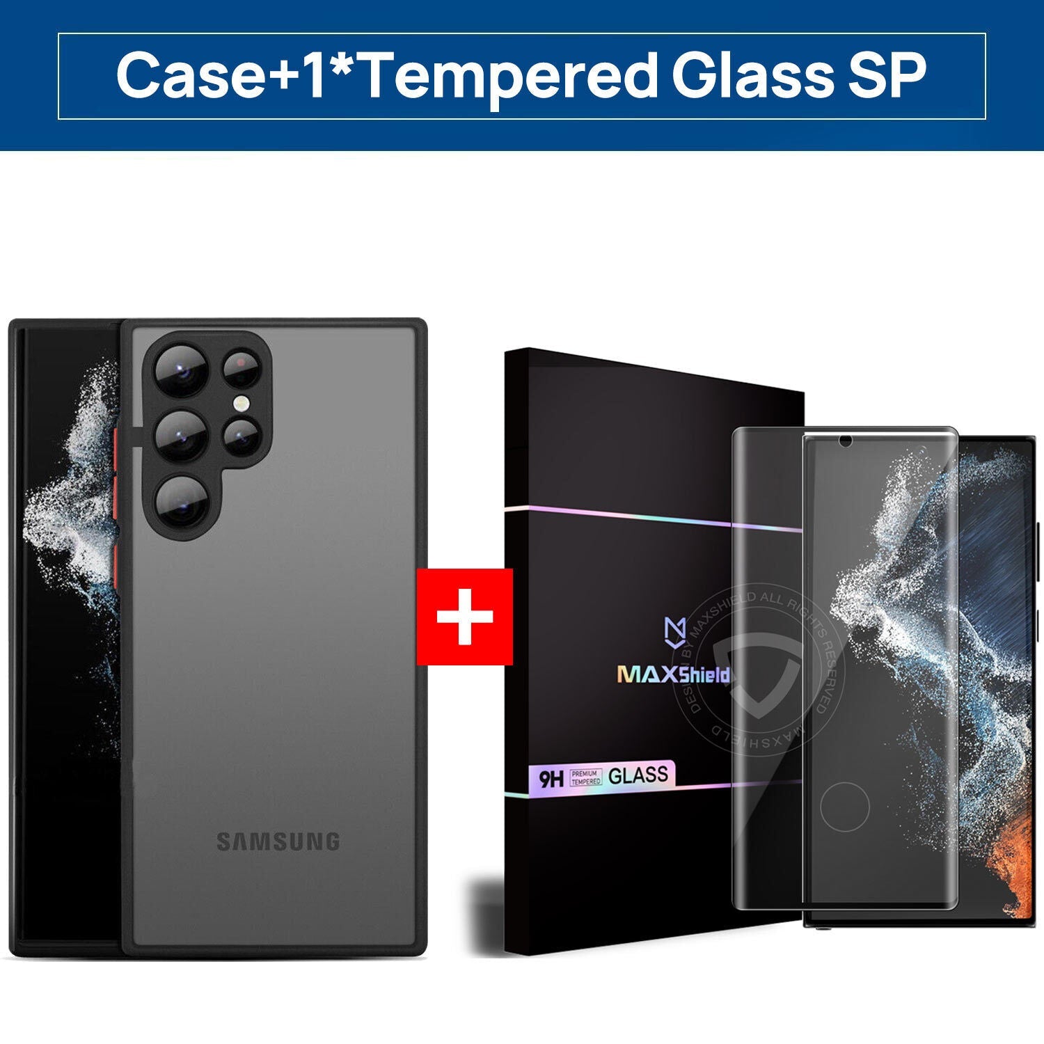 For Samsung S24 Ultra Plus Case Shockproof Armor Matte Bumper