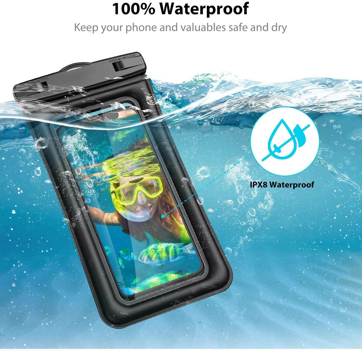 Waterproof Phone Pouch Dry Bag Portable Lanyard For iPhone 17