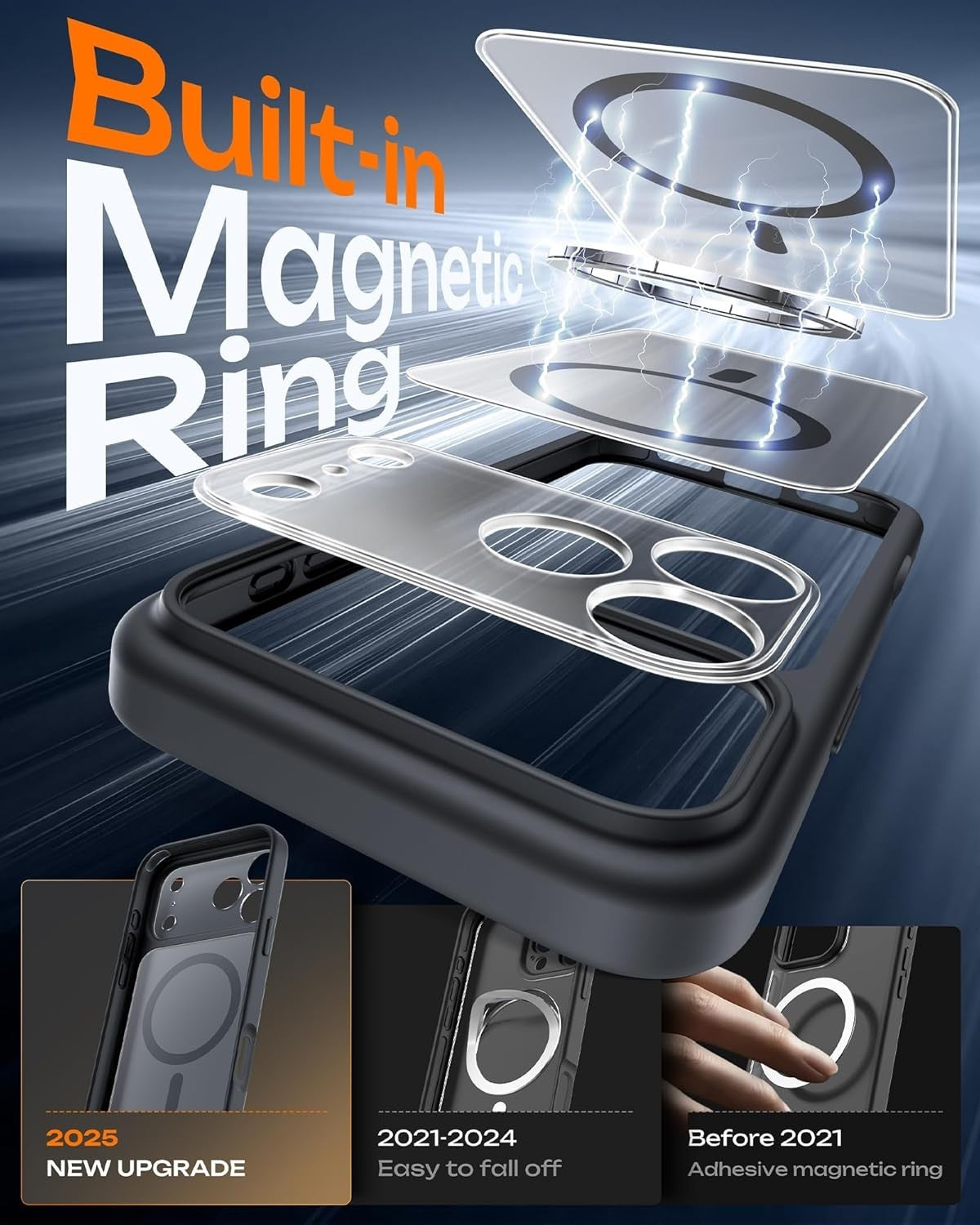 Shockproof Armor Magnetic Matte Case Cover For iPhone 17 Pro Max Air