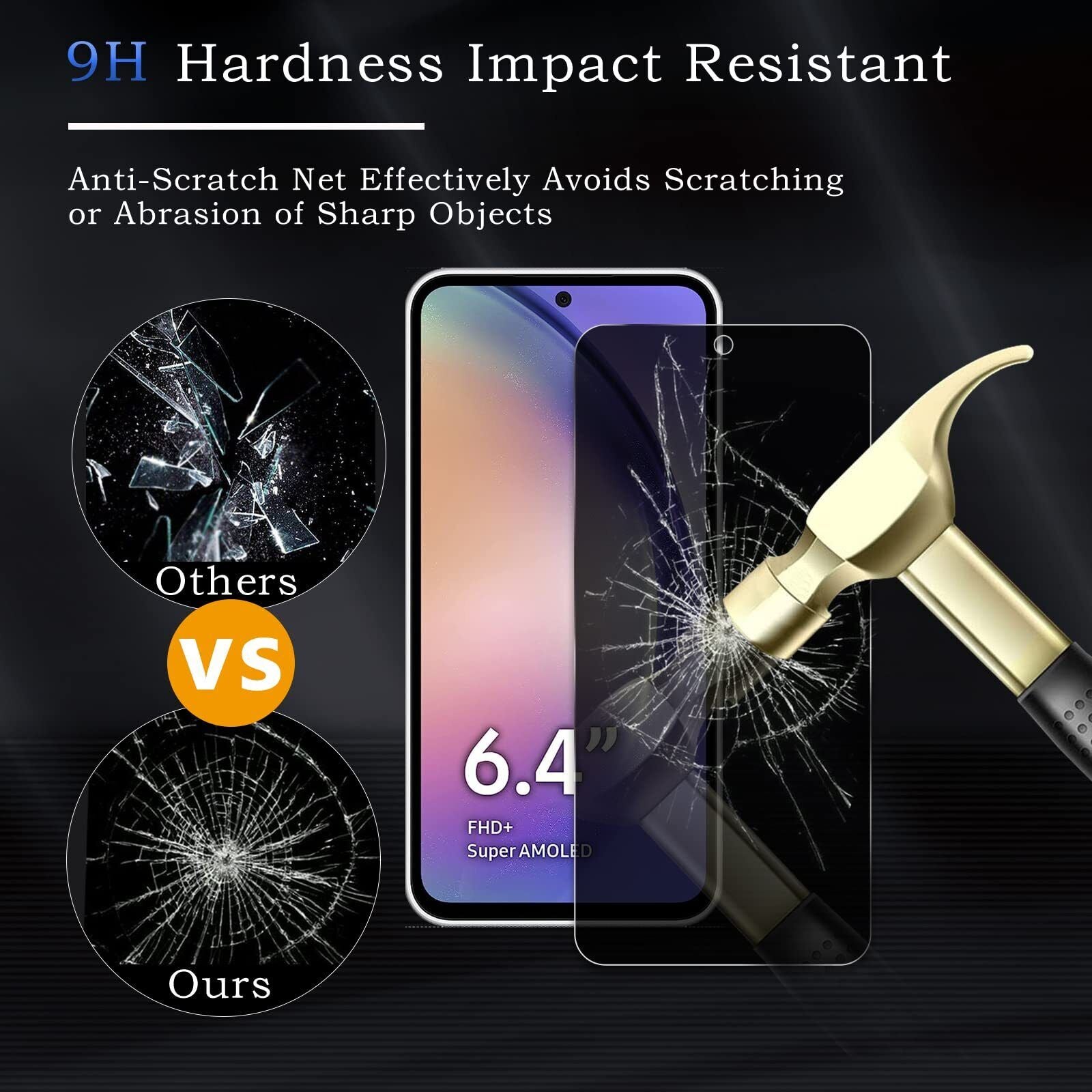 Privacy Glass Screen Protector For Samsung Galaxy A05S 4G