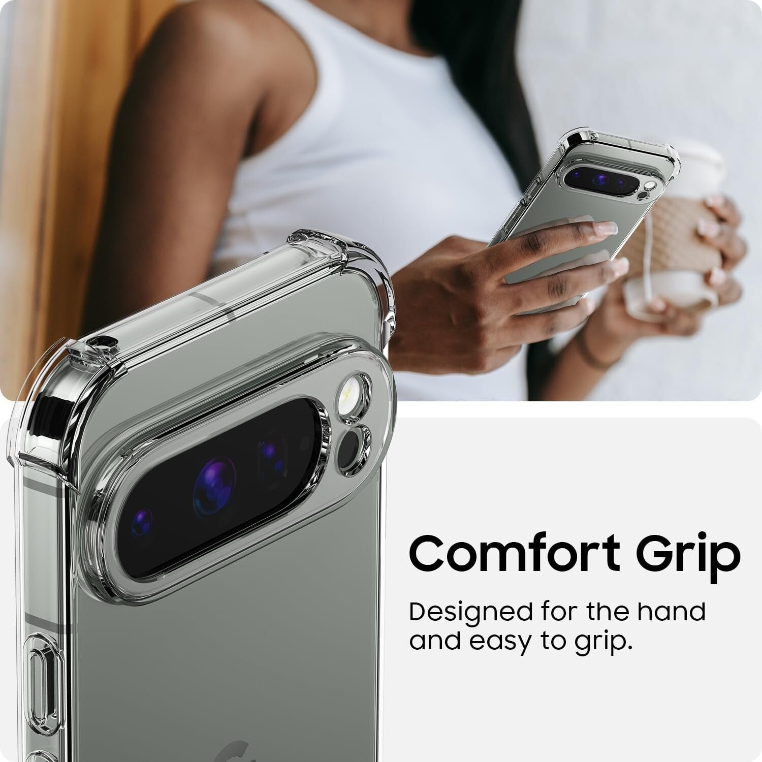 For Google Pixel 10/10 Pro/10 Pro XL Case Clear Shockproof Bumper Cover