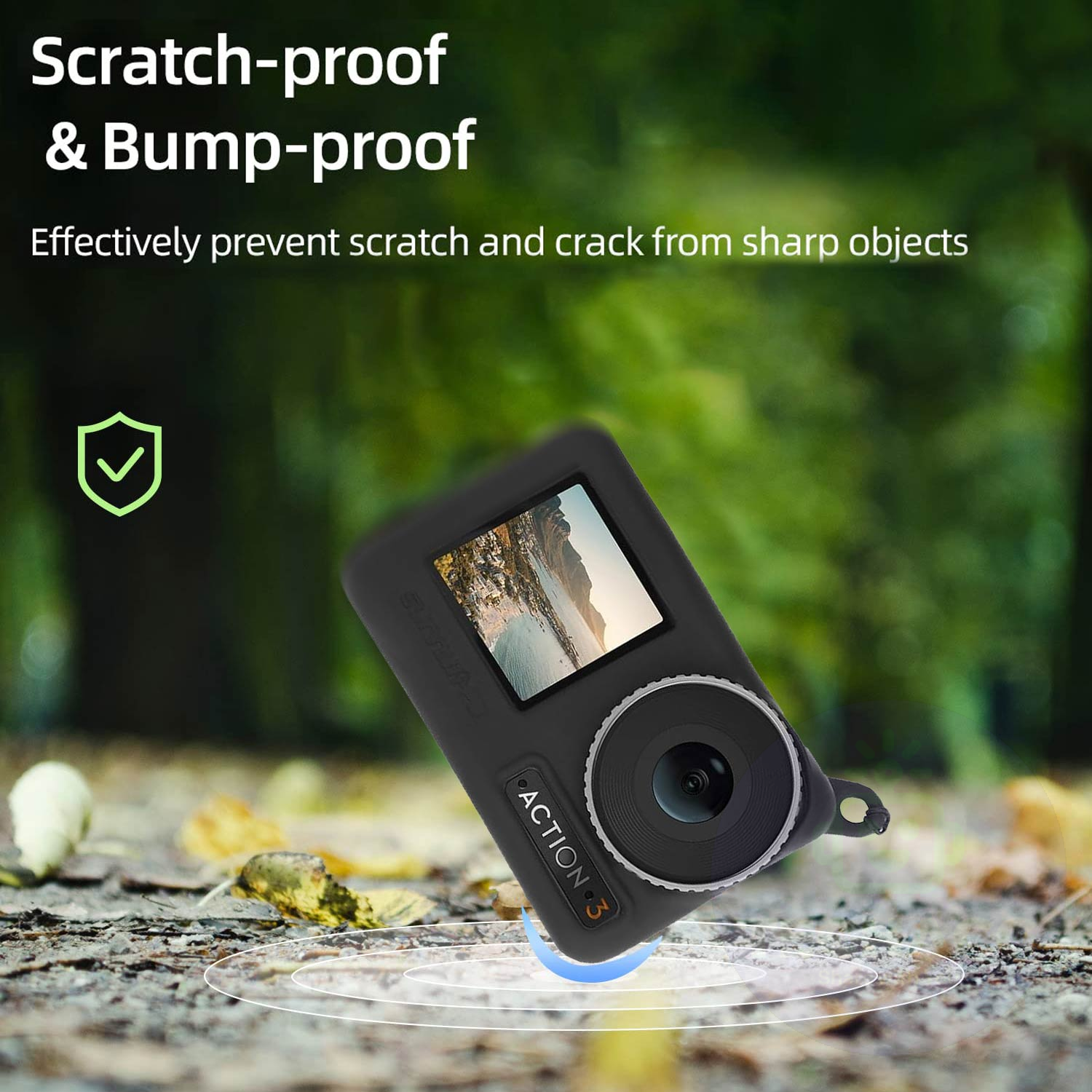 For Dji Osmo Action 4 3 Case Cover Camera Lens Cap Screen Shockproof Protection