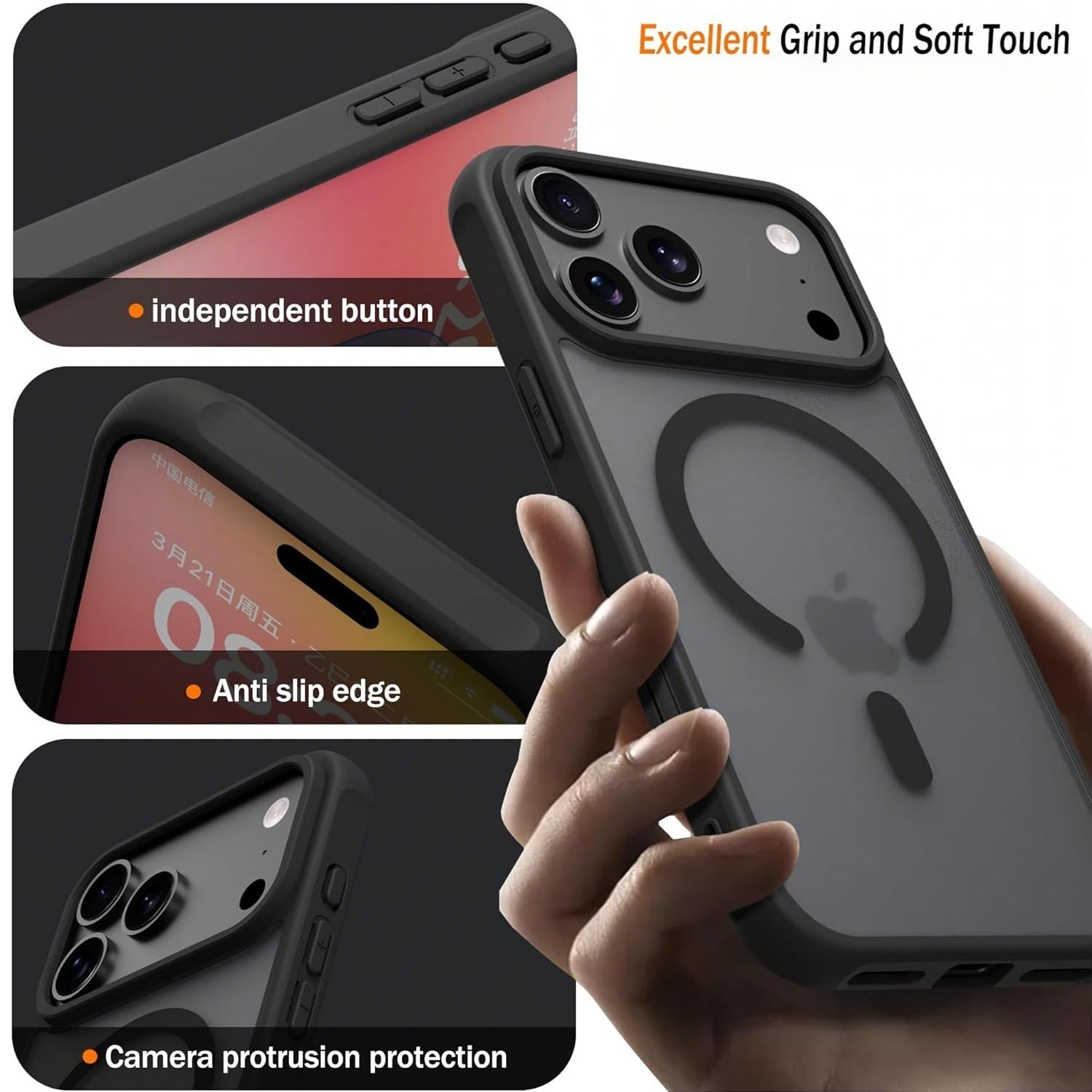For iPhone 17 Pro Max Air Case Magsafe Clear Shockproof Bumper Camera Cover