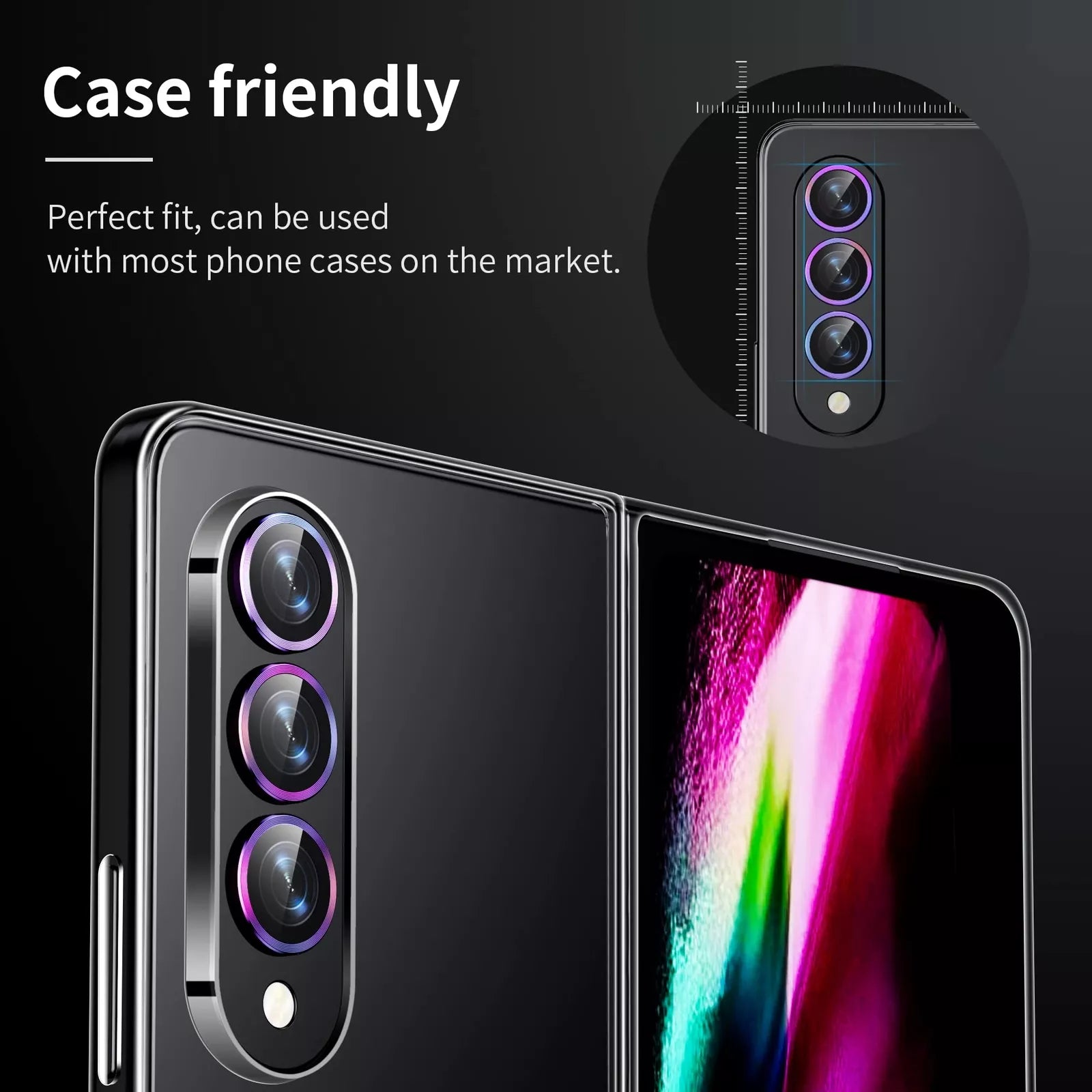 For Samsung Galaxy Z Fold/Flip 6 Camera Lens Tempered Glass Full Protector