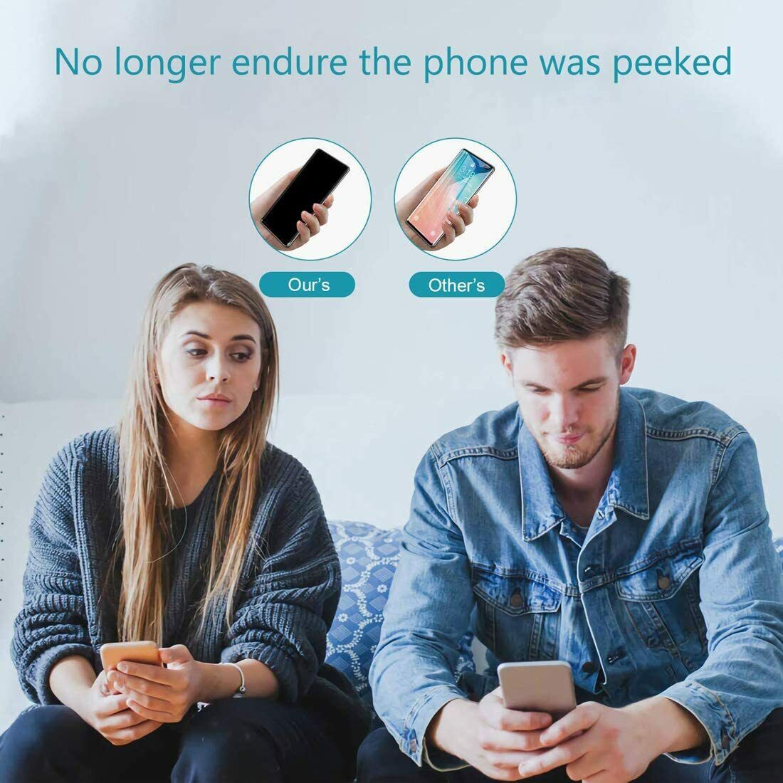 2X For Samsung Galaxy S23 FE Anti-Spy Privacy Glass Screen Protector