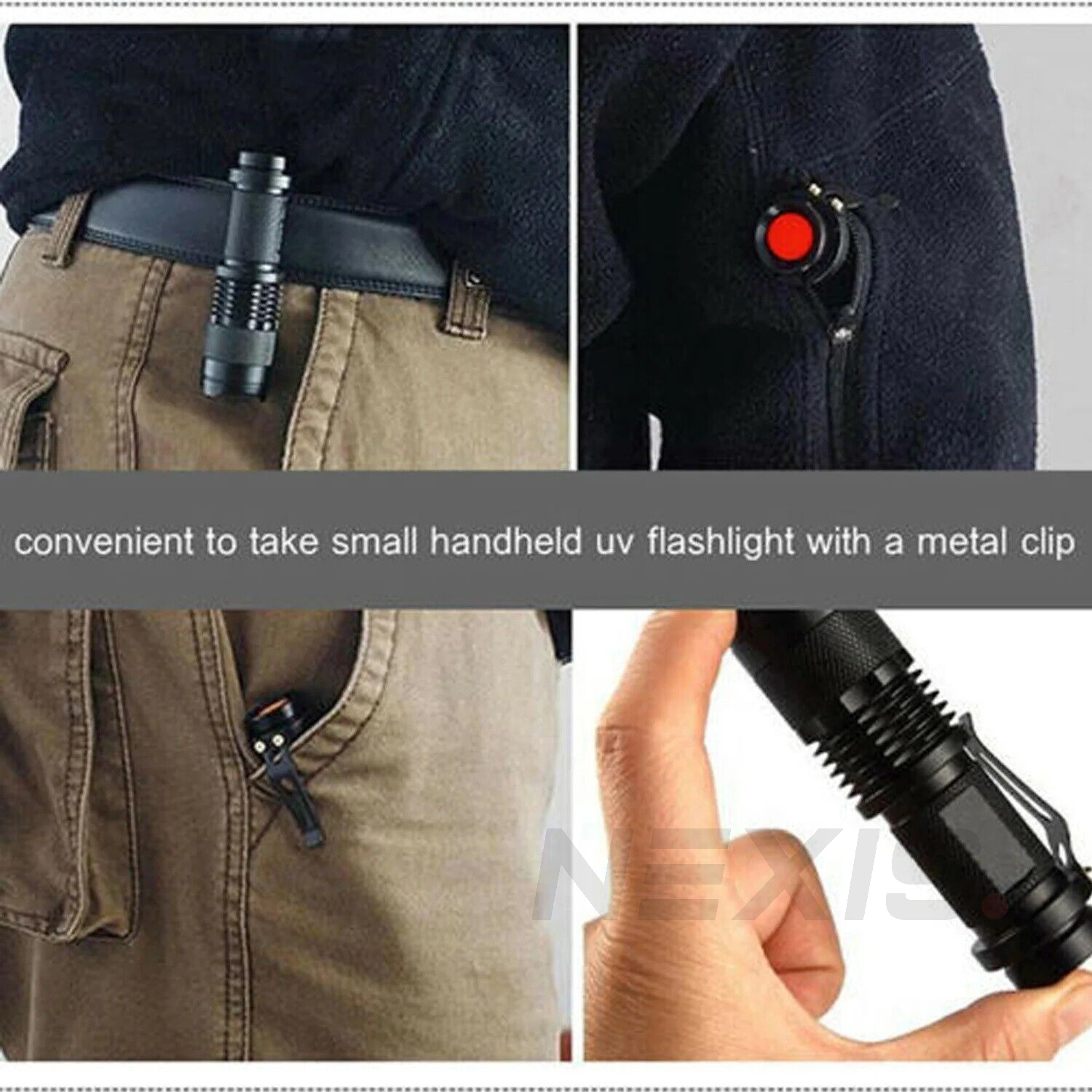 UV Ultra Violet LED Flashlight Blacklight Light 365 395 nM Inspection Lamp Torch