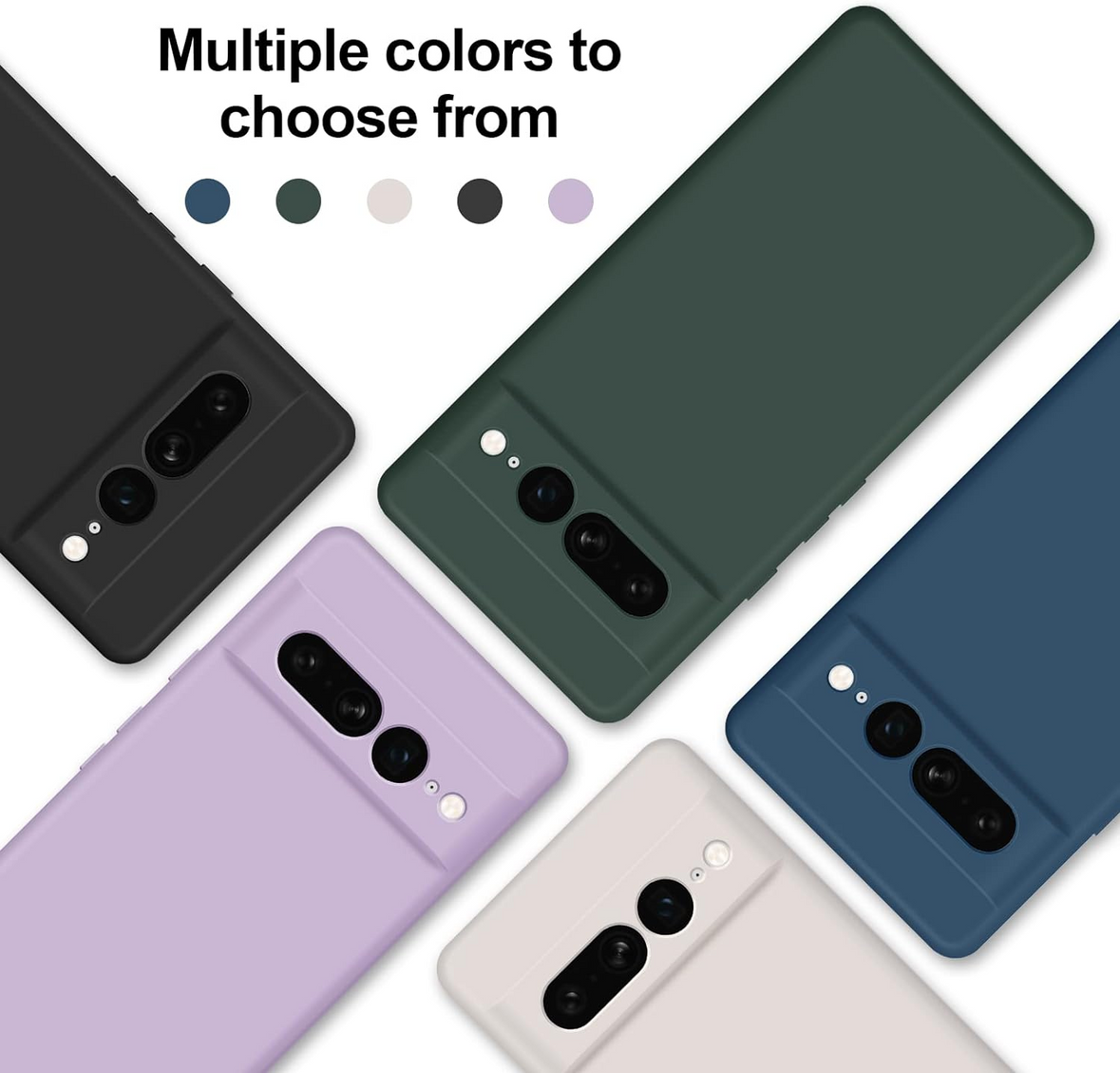 For Google Pixel 9 Pro Case Silicone Slim Soft Shcokproof Case Cover