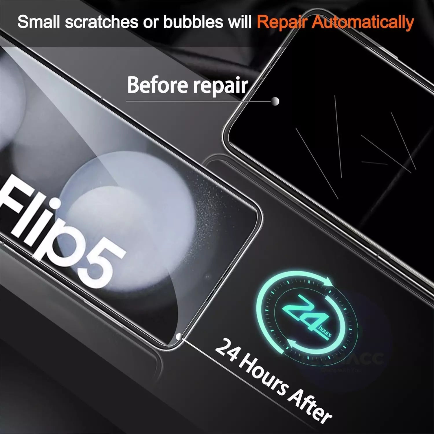 For Samsung Galaxy Z Flip Fold 6 5G Tempered Glass Screen Protector Full Cover