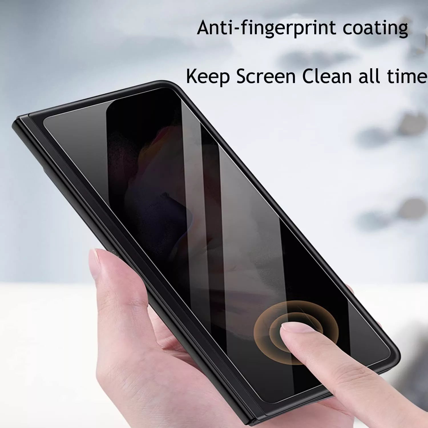 For Galaxy Z Fold Flip 6 5G Anti Spy Tempered Glass Privacy Screen Protector