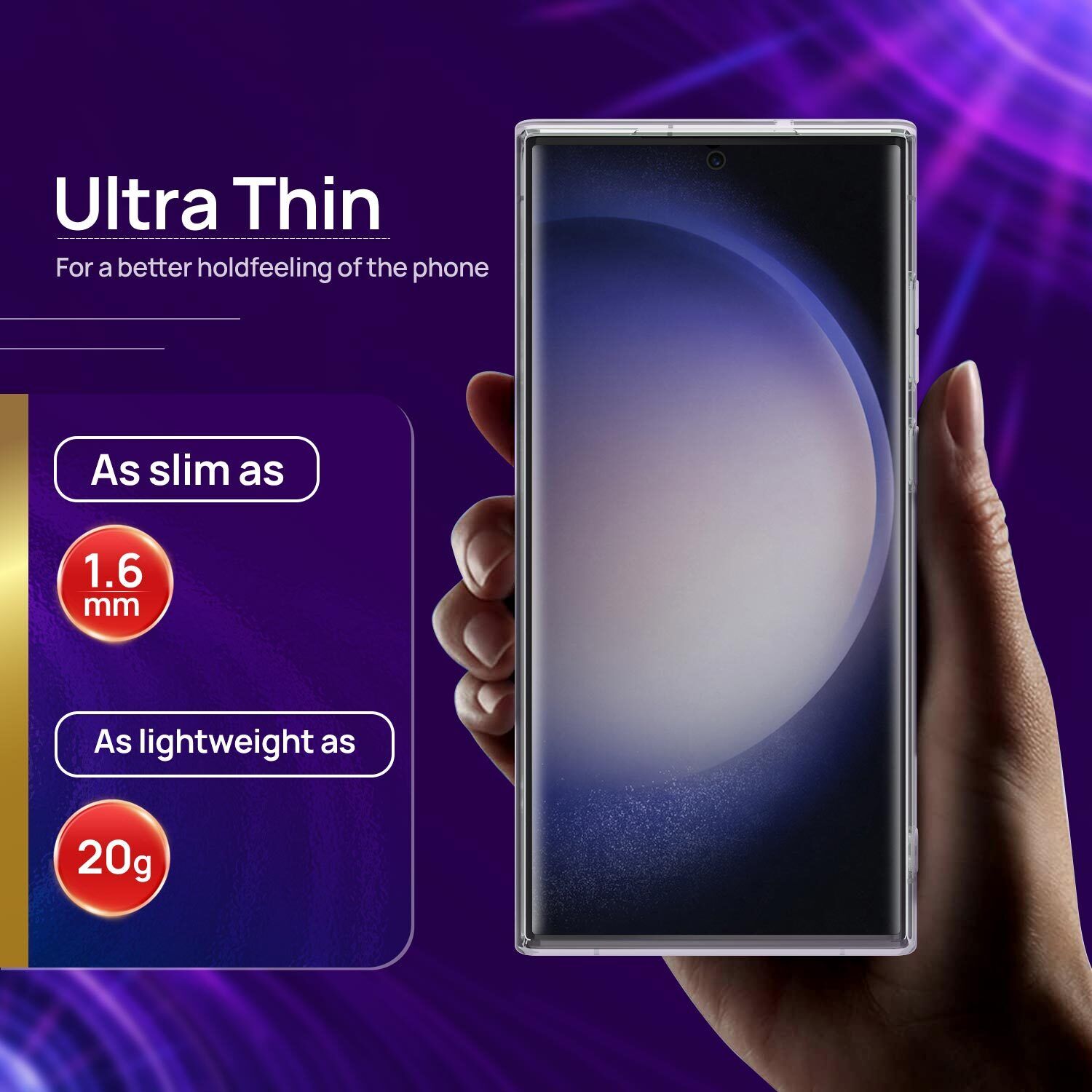 For Samsung Galaxy S24 Ultra Plus 5G Case Clear Shockproof Slim Cover